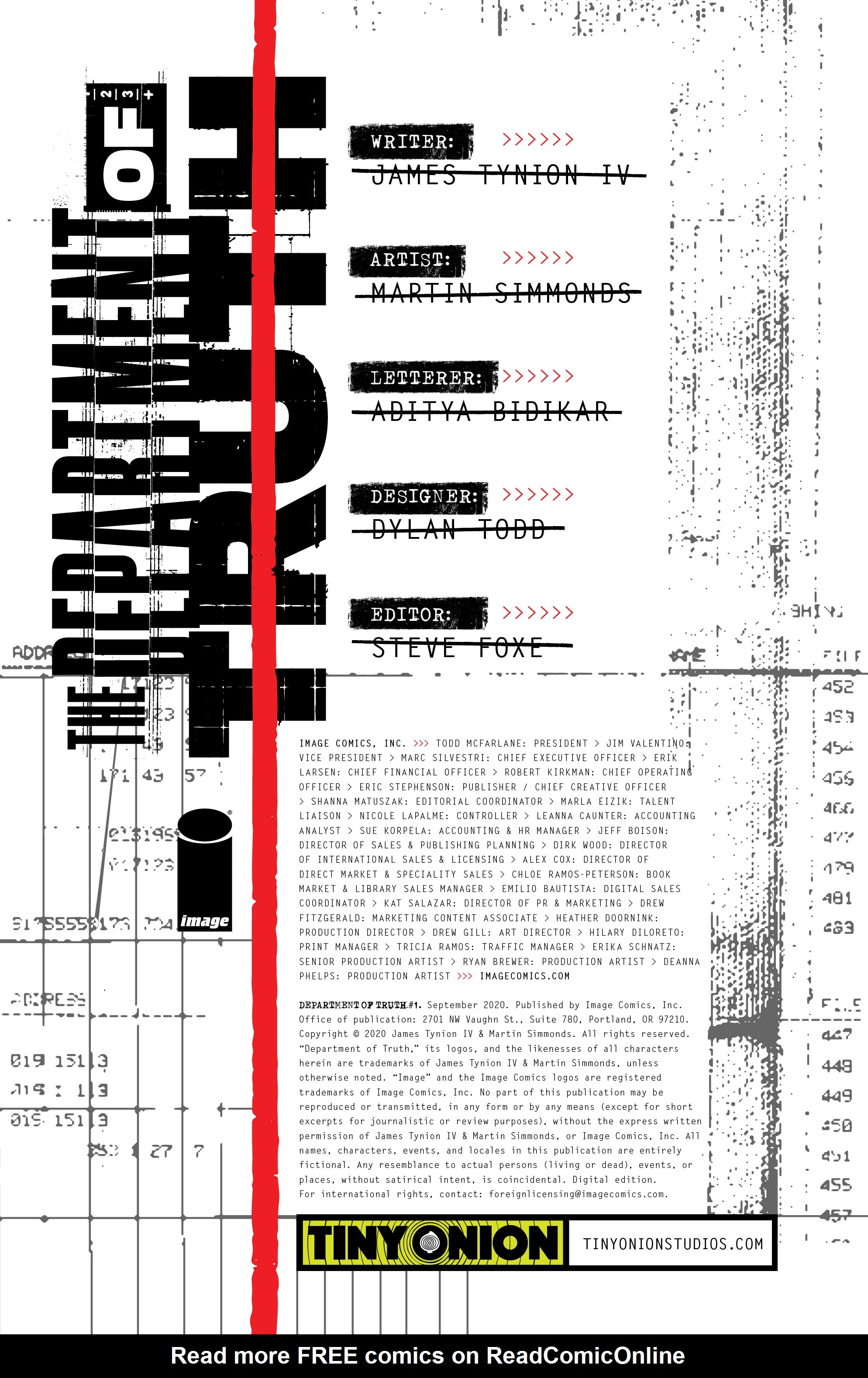 Read online The Department of Truth comic -  Issue #1 - 2