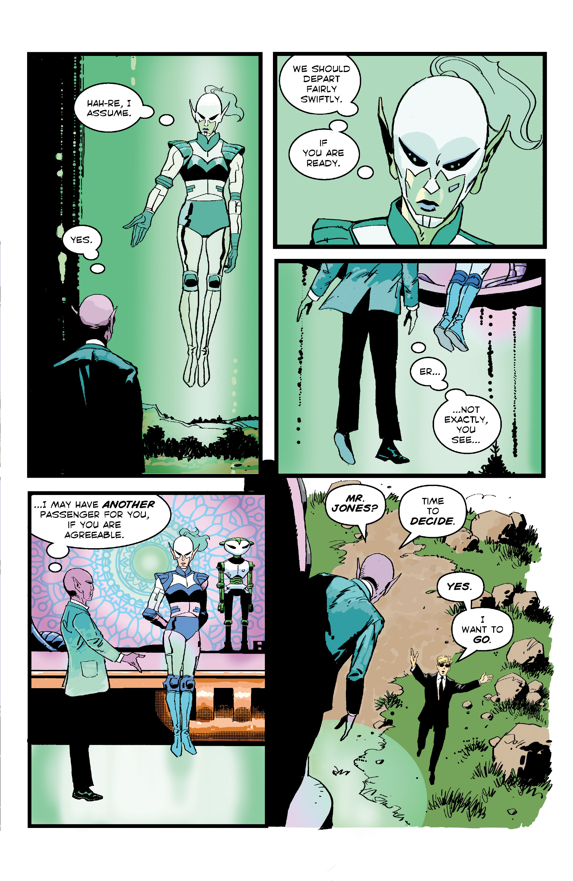 Read online Resident Alien: Your Ride's Here comic -  Issue #6 - 12