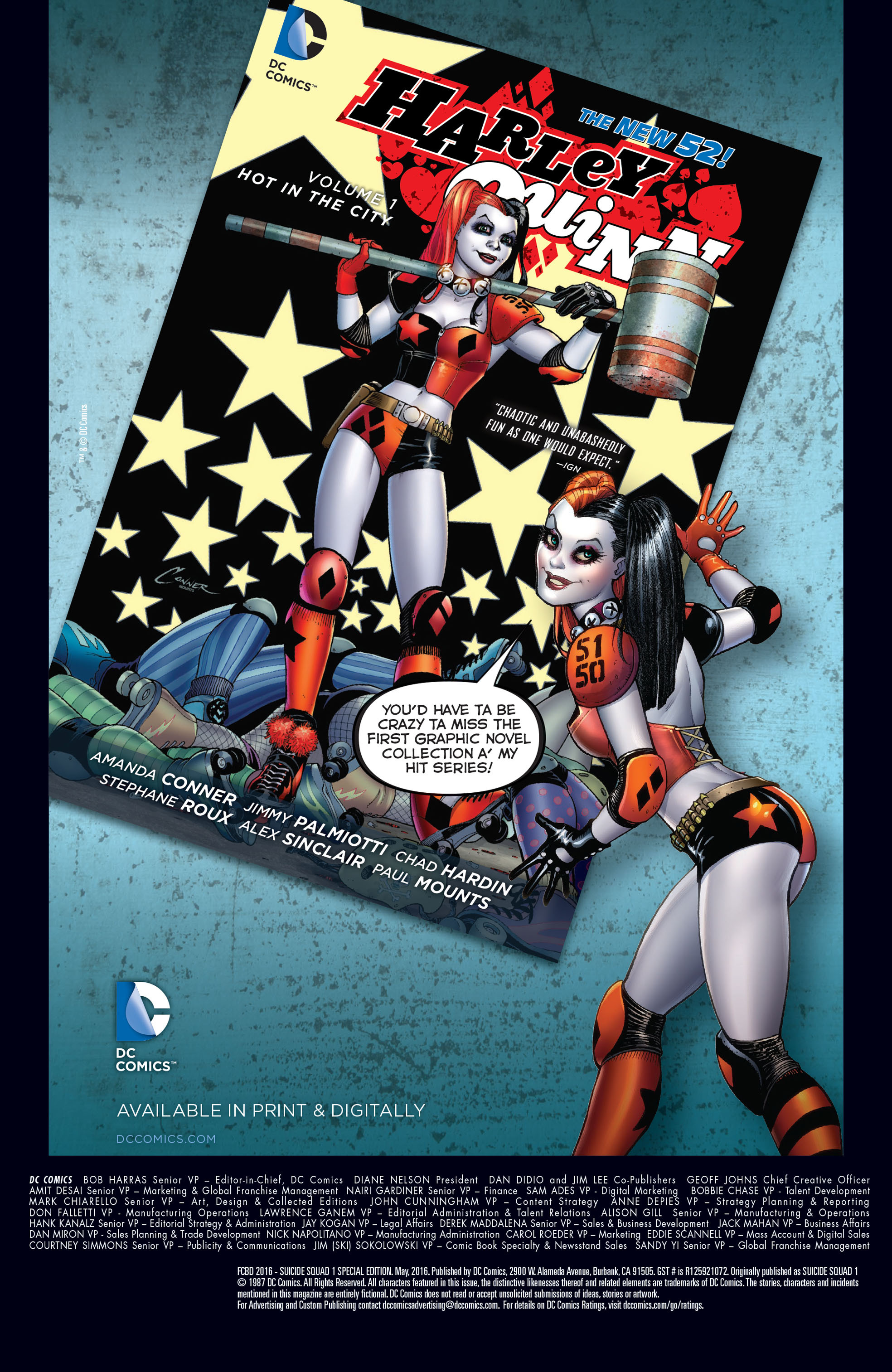 Read online Free Comic Book Day 2016 comic -  Issue # Suicide Squad - 23