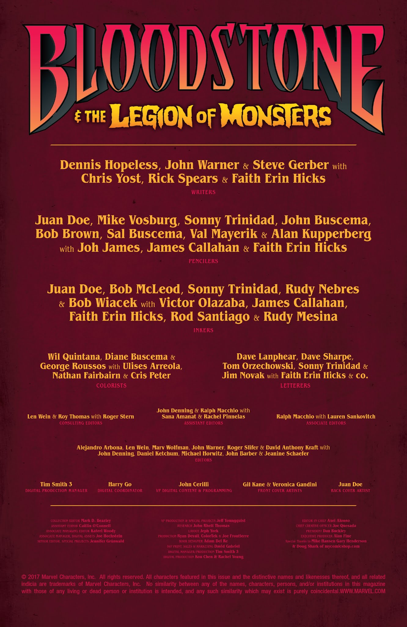Read online Bloodstone & the Legion of Monsters comic -  Issue # TPB (Part 1) - 3