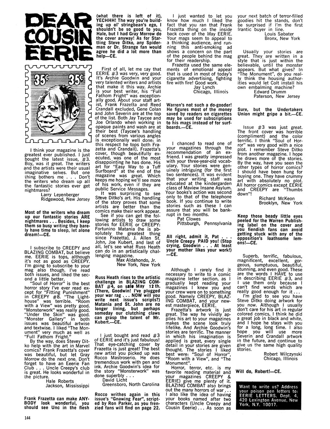 Read online Eerie Archives comic -  Issue # TPB 1 - 145