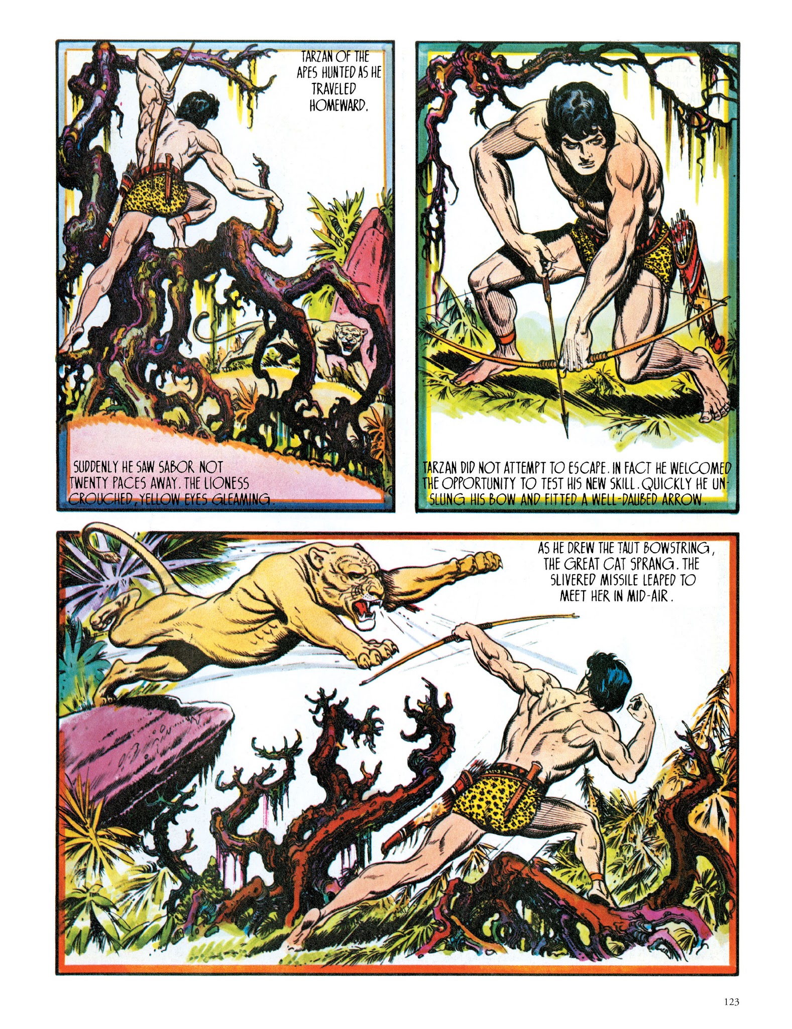 Read online Edgar Rice Burroughs' Tarzan: Burne Hogarth's Lord of the Jungle comic -  Issue # TPB - 123