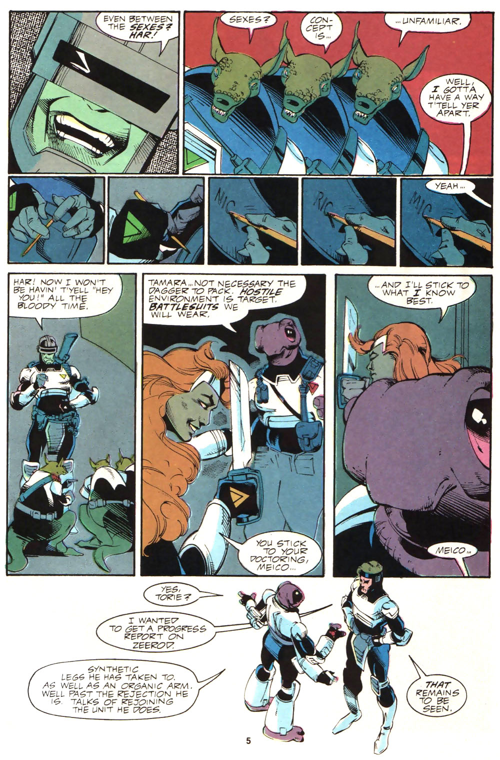Read online Alien Legion (1987) comic -  Issue #4 - 7