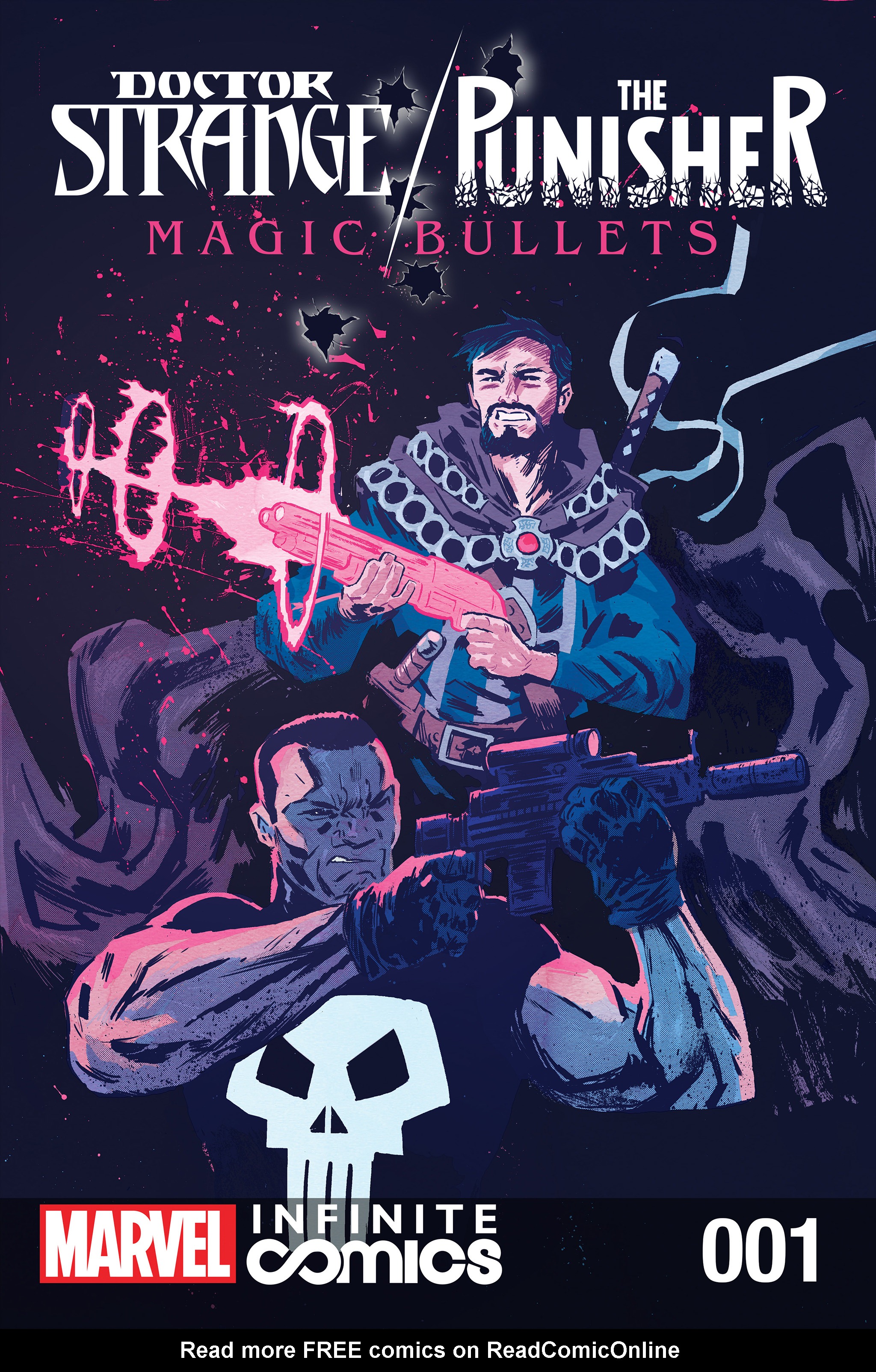 Read online Doctor Strange/Punisher: Magic Bullets Infinite Comic comic -  Issue #1 - 1