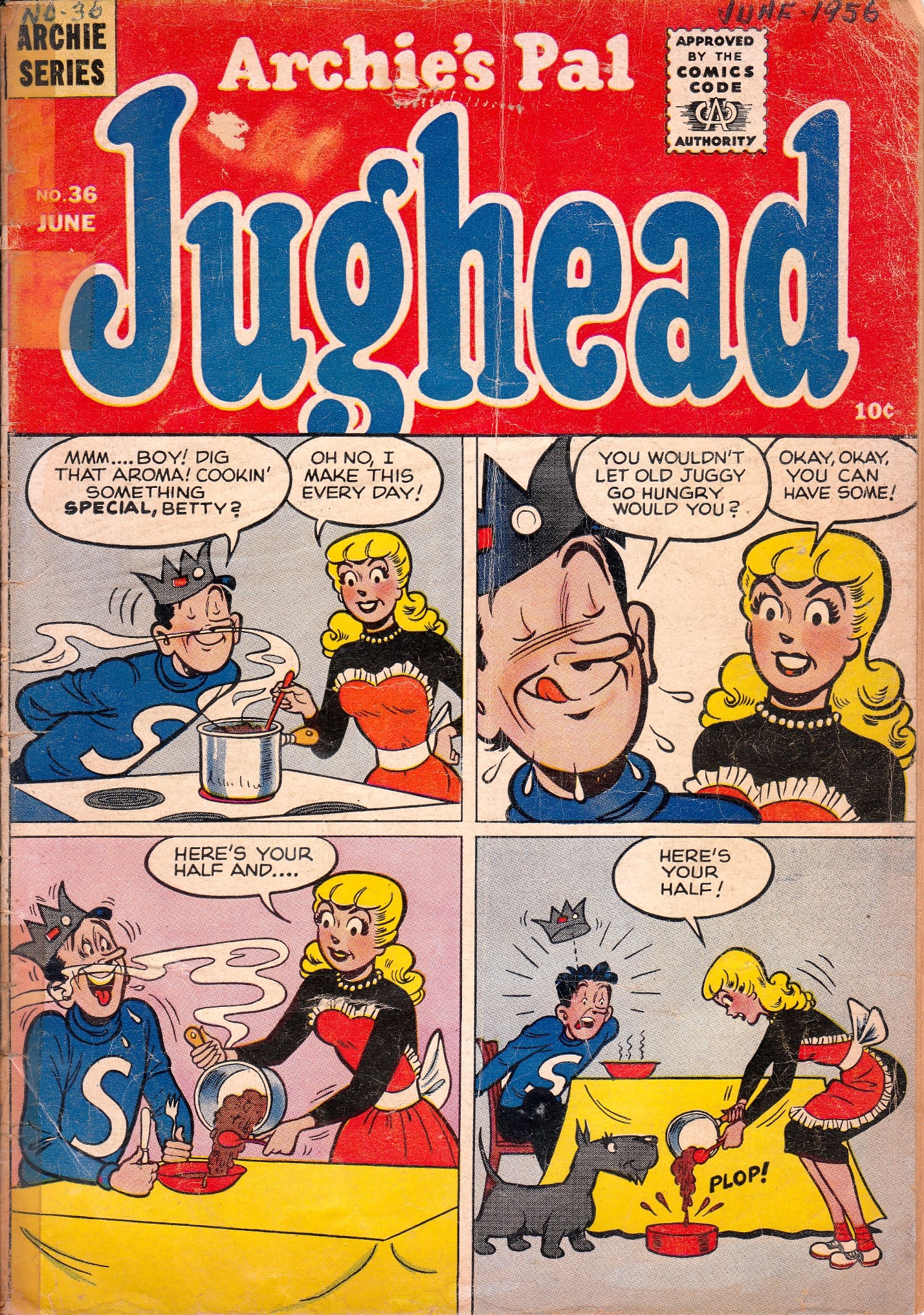 Read online Archie's Pal Jughead comic -  Issue #36 - 1