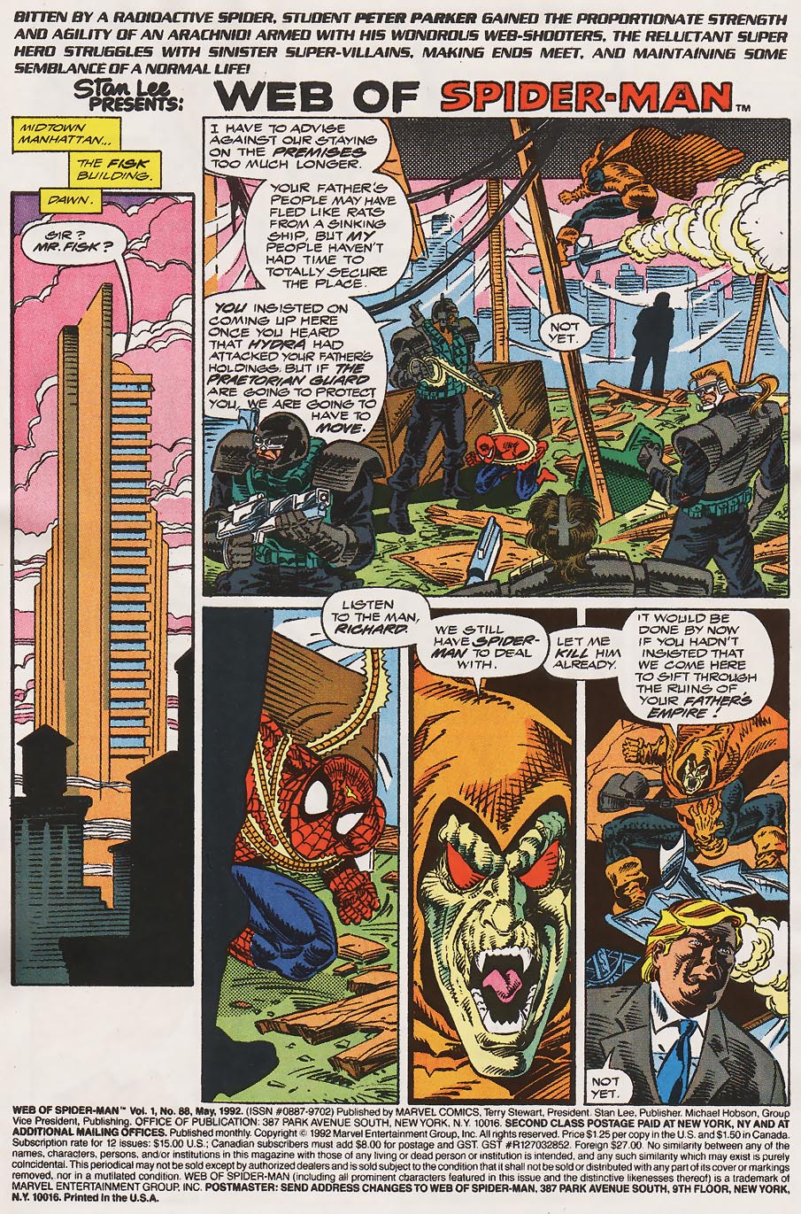 Read online Web of Spider-Man (1985) comic -  Issue #88 - 2
