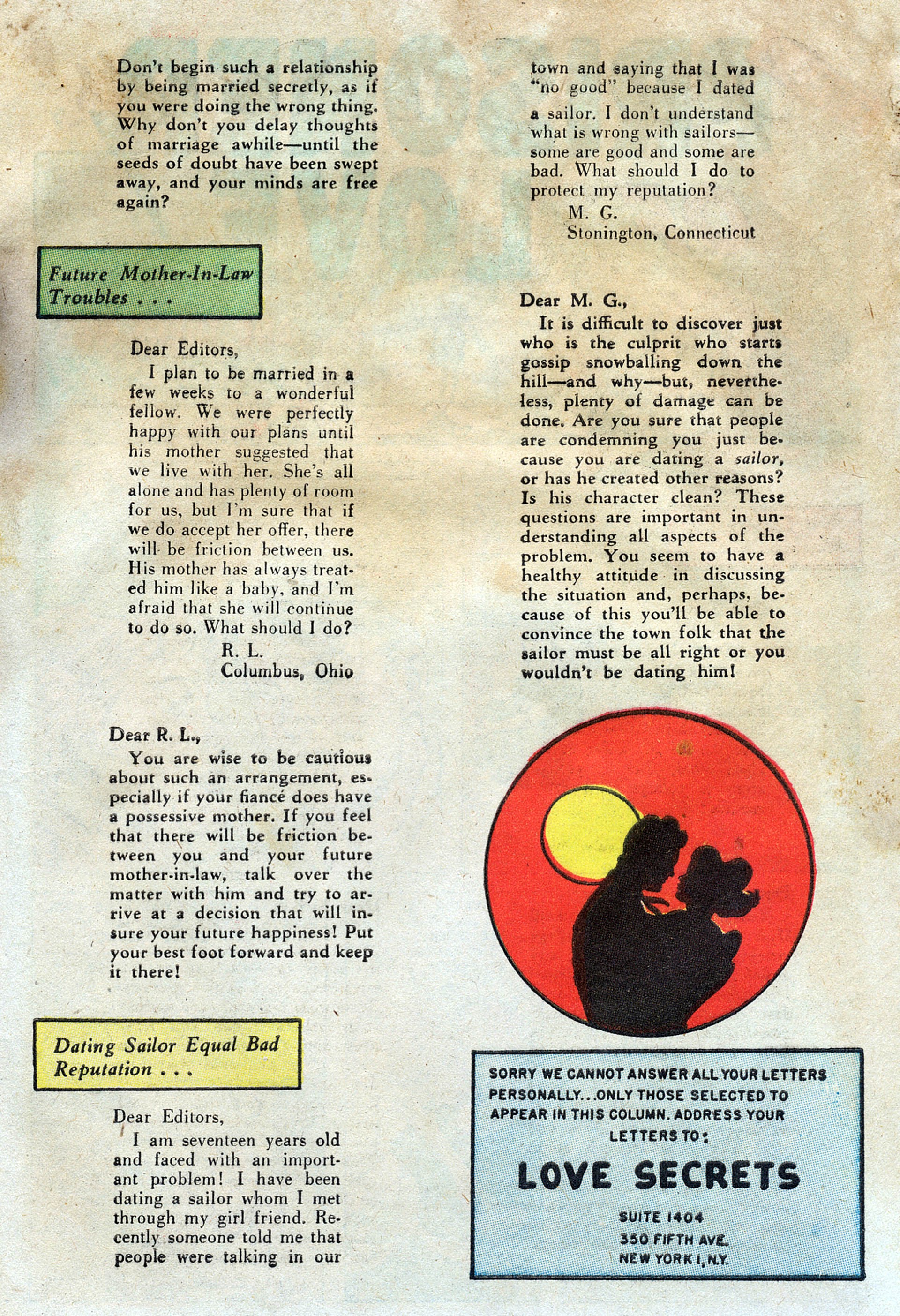 Read online Love Secrets (1949) comic -  Issue #2 - 11