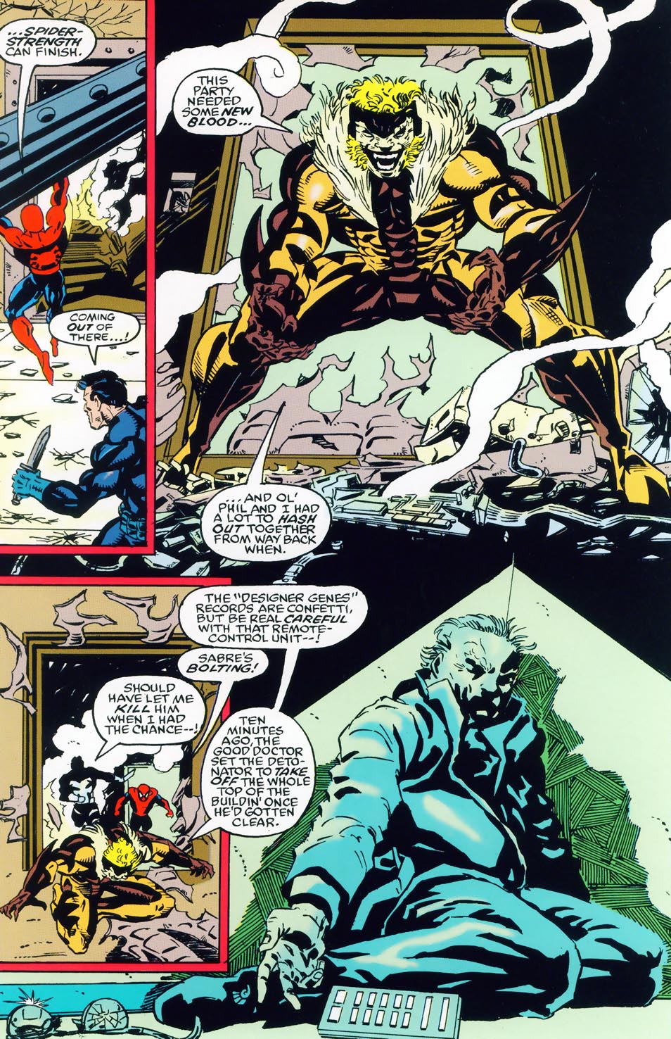 Read online Spider-Man, Punisher, Sabretooth: Designer Genes comic -  Issue # Full - 63