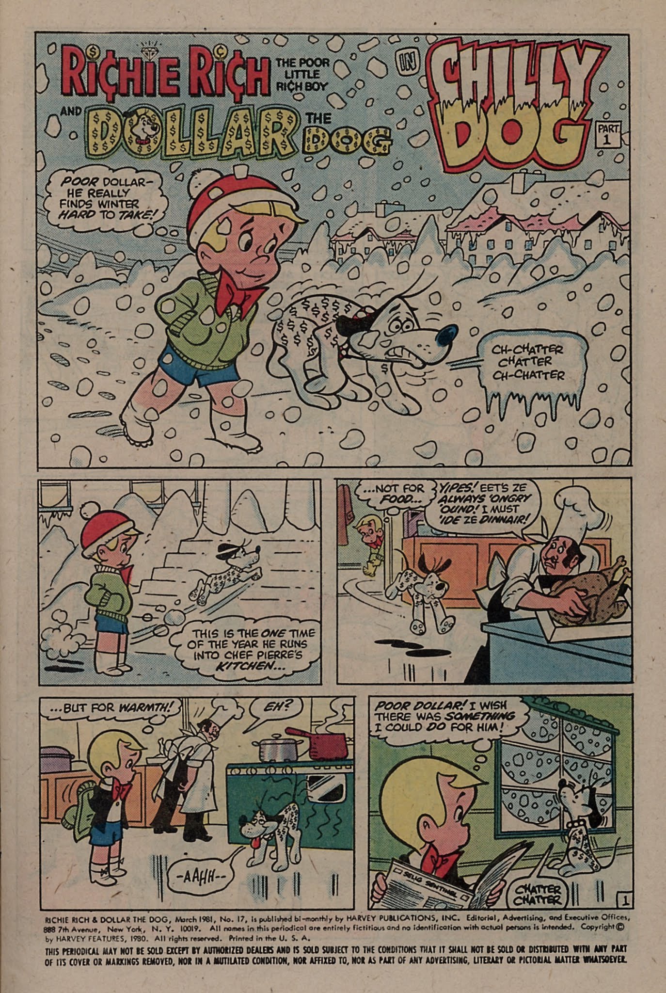Read online Richie Rich & Dollar the Dog comic -  Issue #17 - 5
