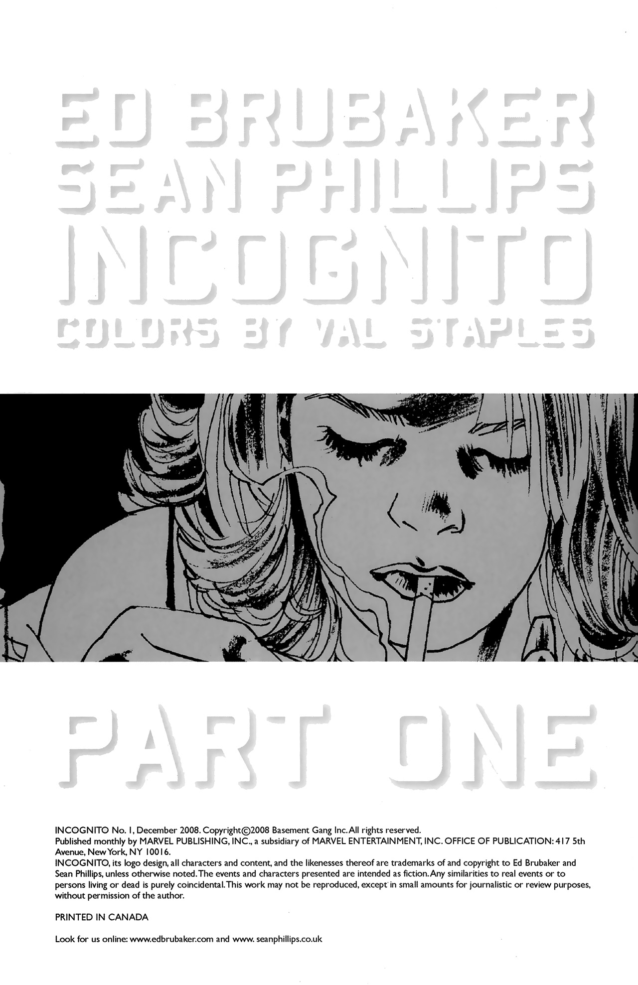 Read online Incognito comic -  Issue #1 - 2