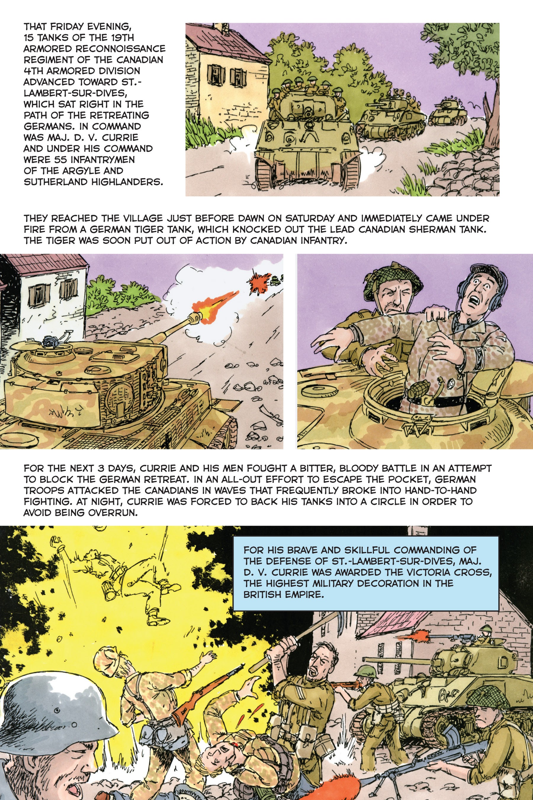 Read online Normandy: A Graphic History of D-Day, the Allied Invasion of Hitler's Fortress Europe comic -  Issue # TPB - 95