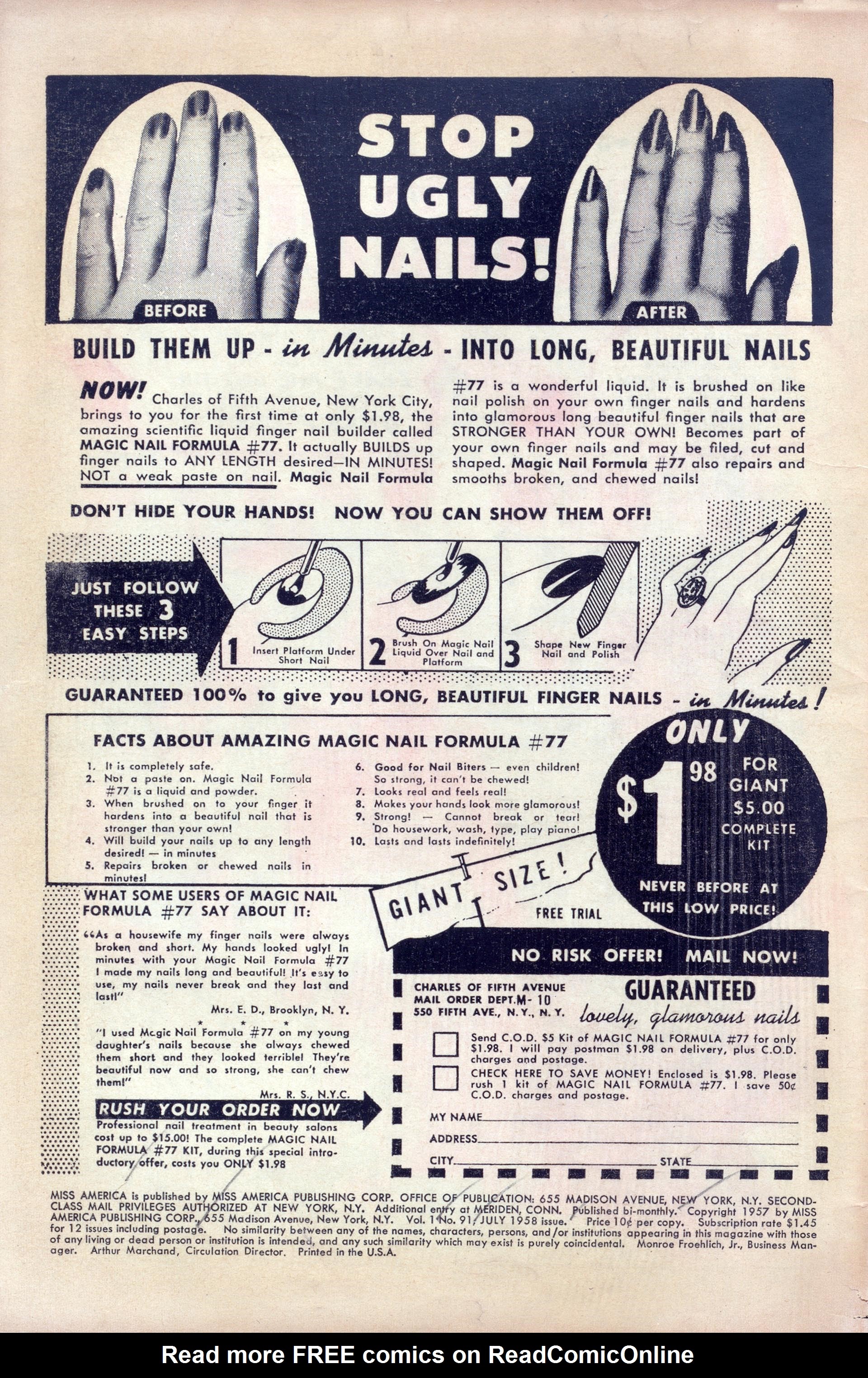 Read online Miss America comic -  Issue #91 - 2