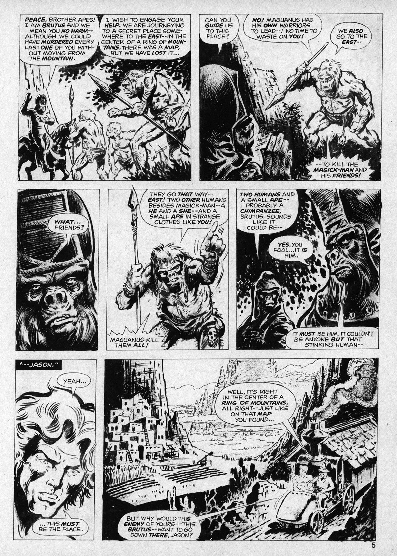 Read online Planet of the Apes comic -  Issue #19 - 5
