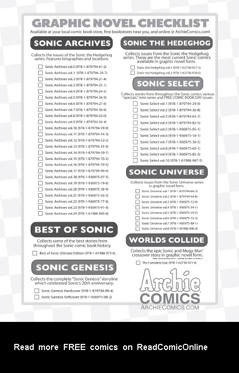 Read online Sonic Comics Spectacular: Speed of Sound comic -  Issue # Full - 165