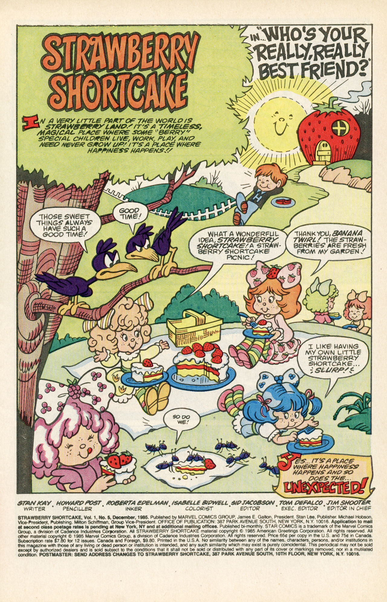 Read online Strawberry Shortcake (1985) comic -  Issue #5 - 3