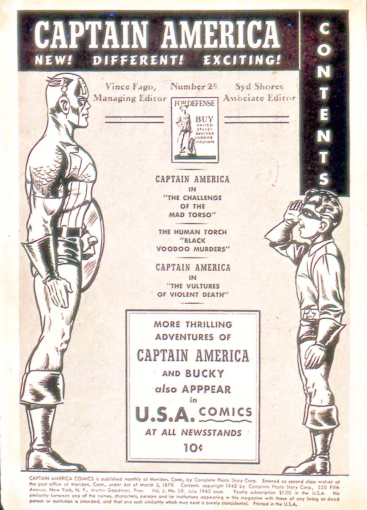Captain America Comics 28 Page 1