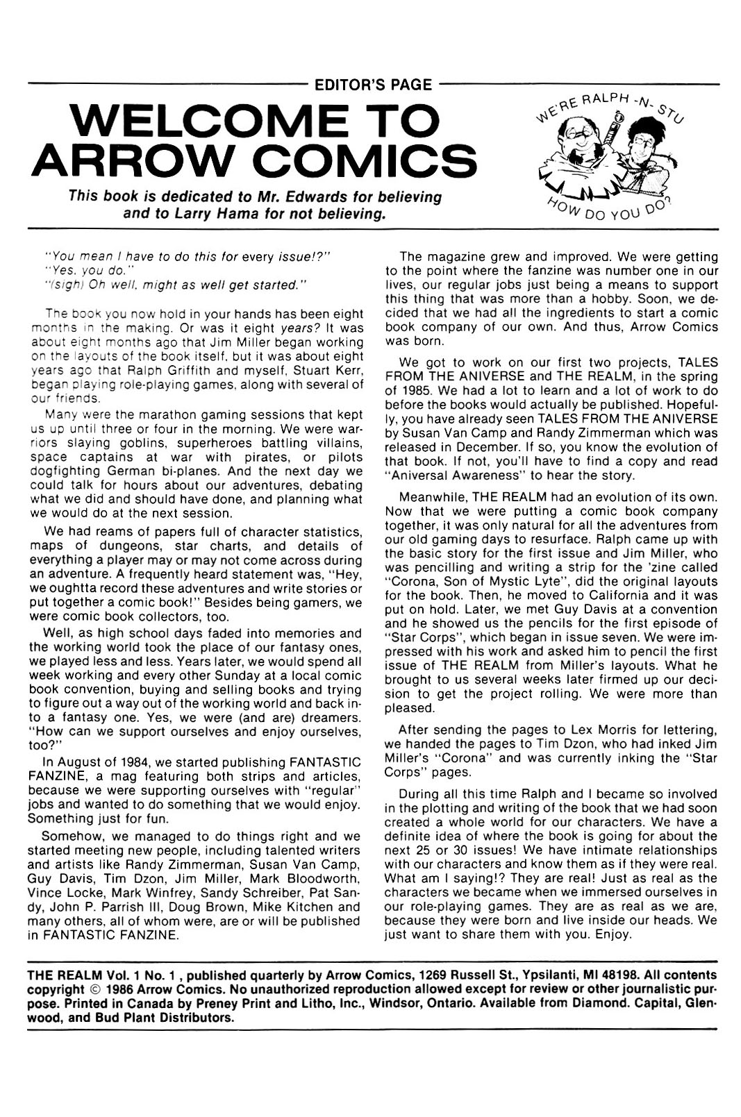 Read online The Realm (1986) comic -  Issue #1 - 2