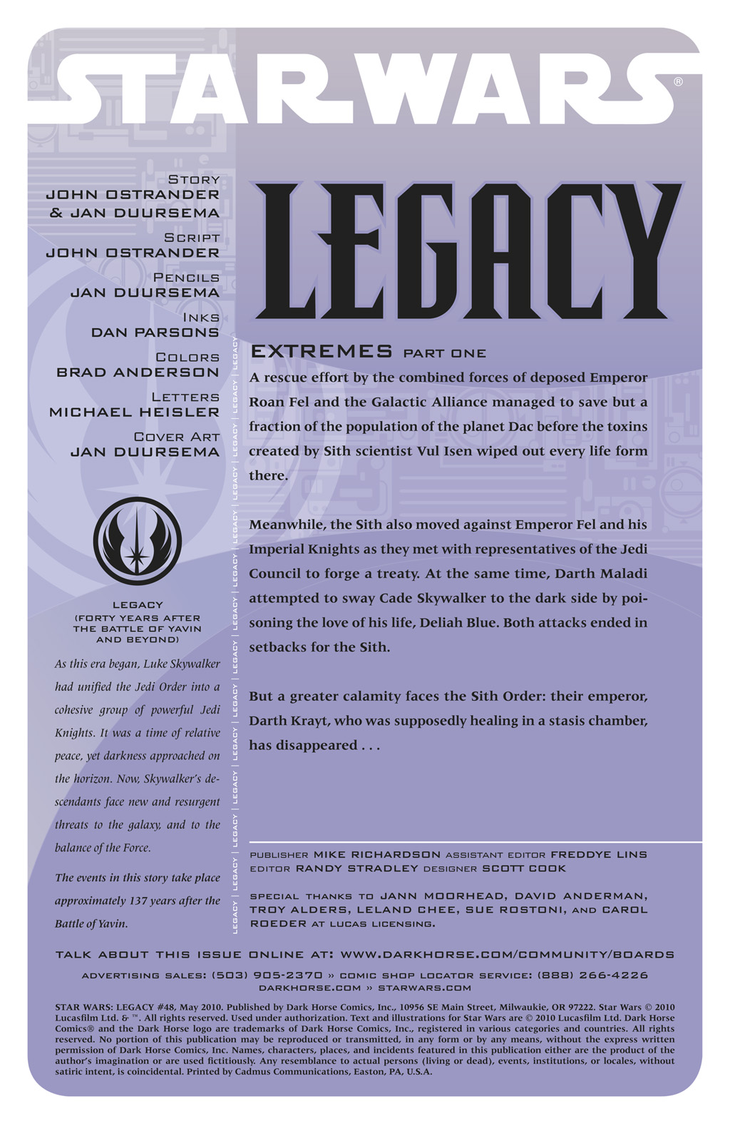 Read online Star Wars: Legacy (2006) comic -  Issue #48 - 2