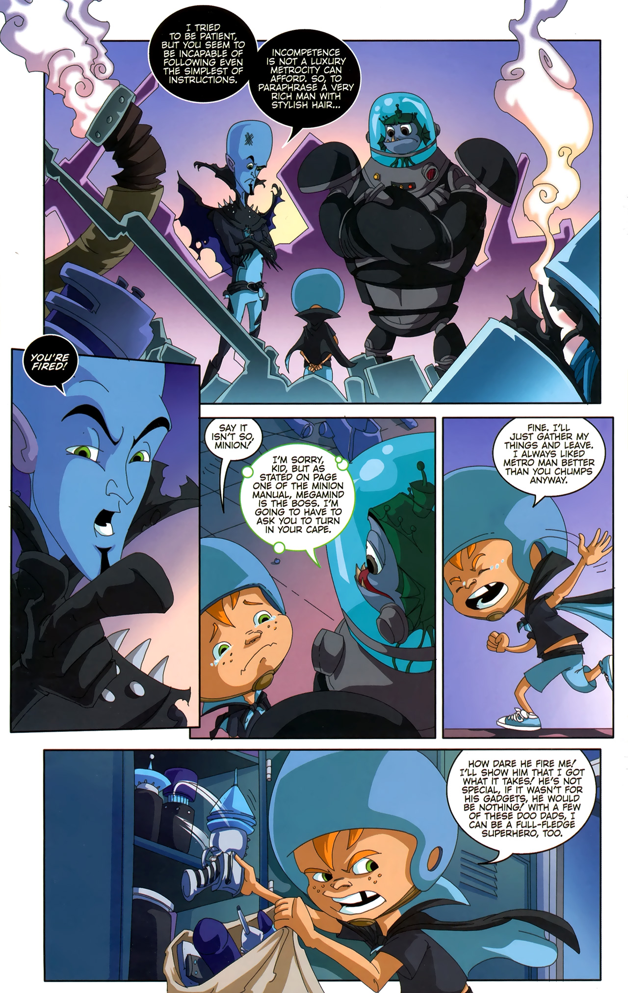 Read online Megamind: Bad. Blue. Brilliant. comic -  Issue #4 - 16