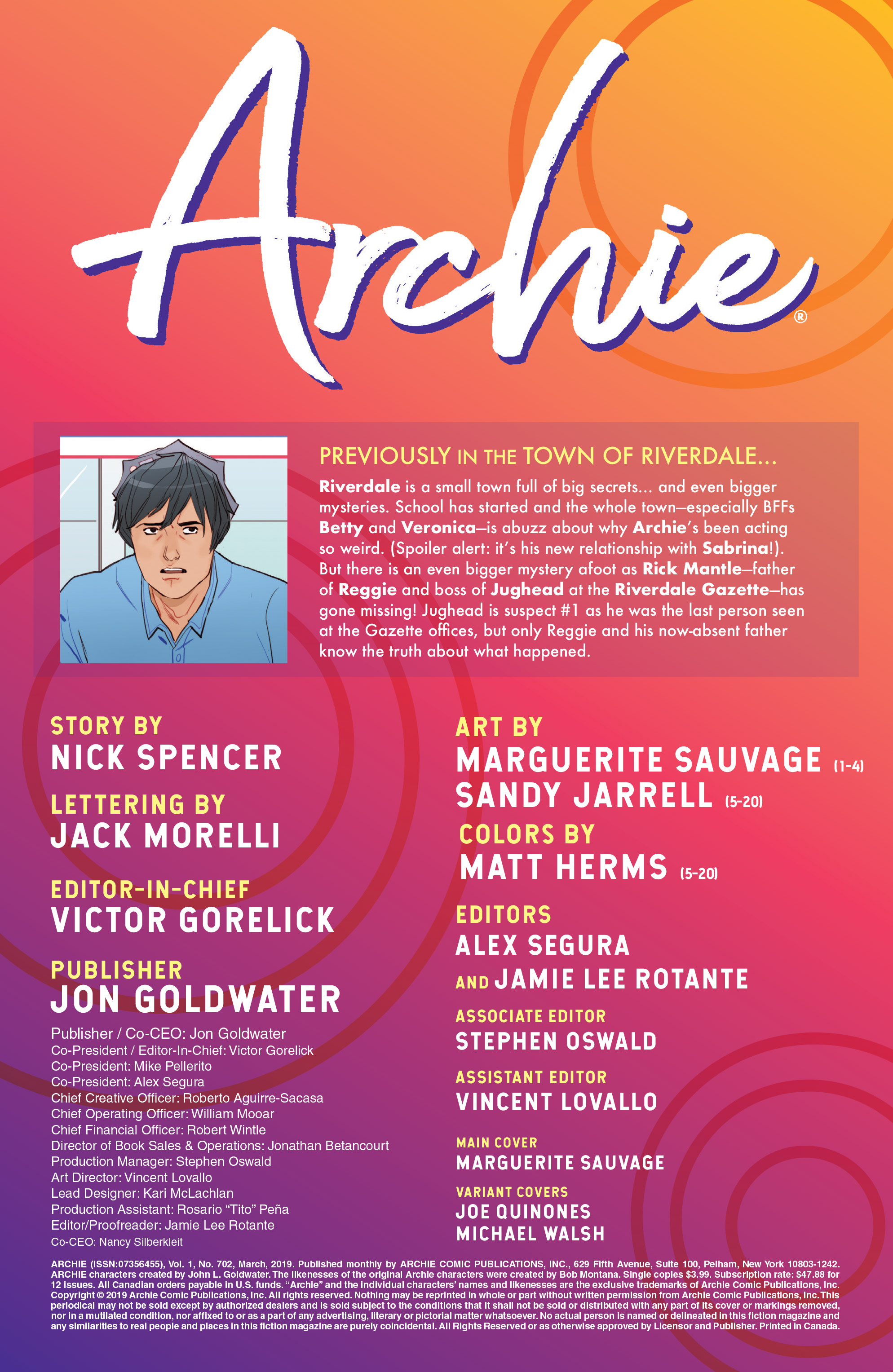 Read online Archie (2015) comic -  Issue #702 - 2