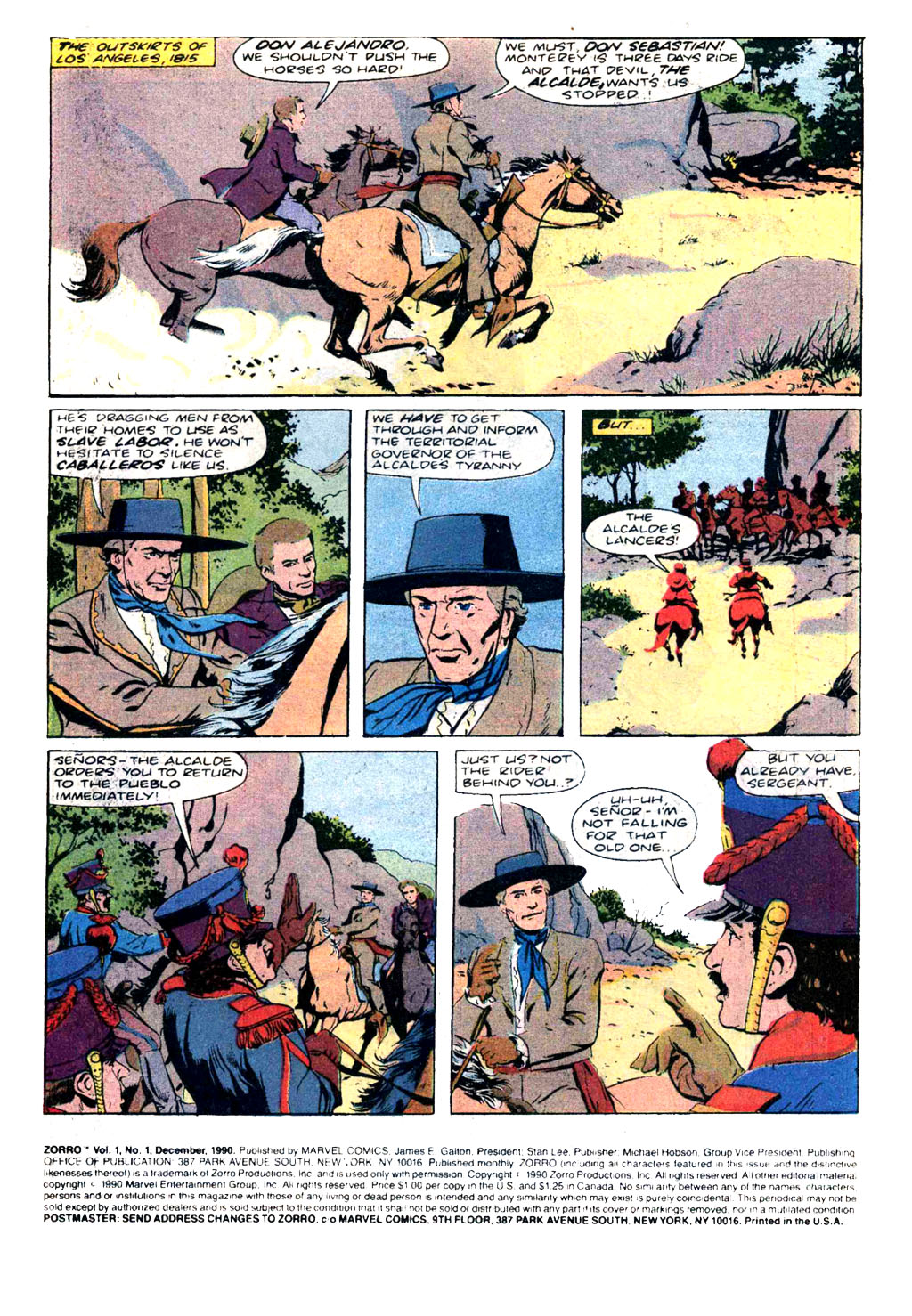 Read online Zorro (1990) comic -  Issue #1 - 2
