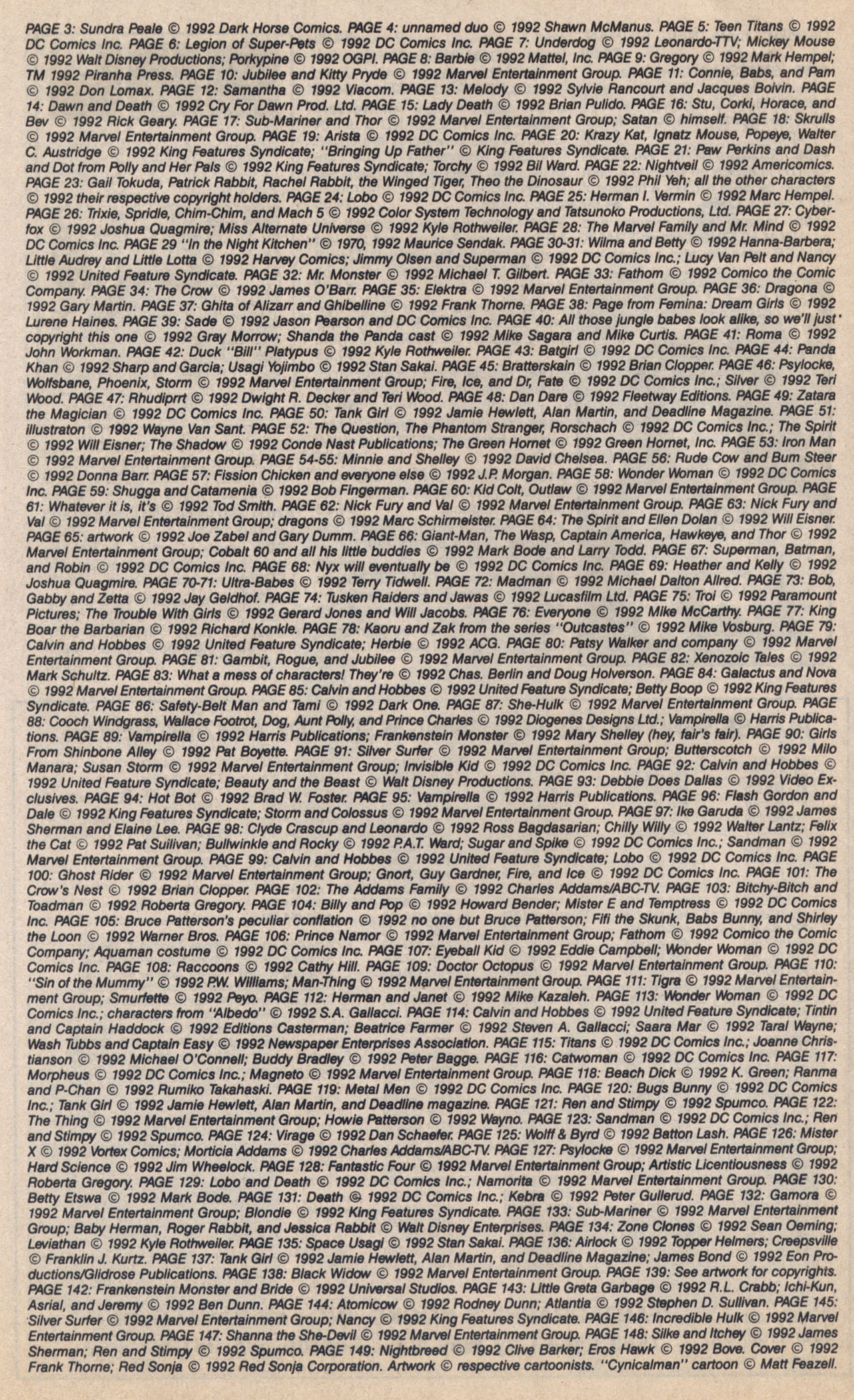 Read online Amazing Heroes Swimsuit Special comic -  Issue # TPB 3 - 153