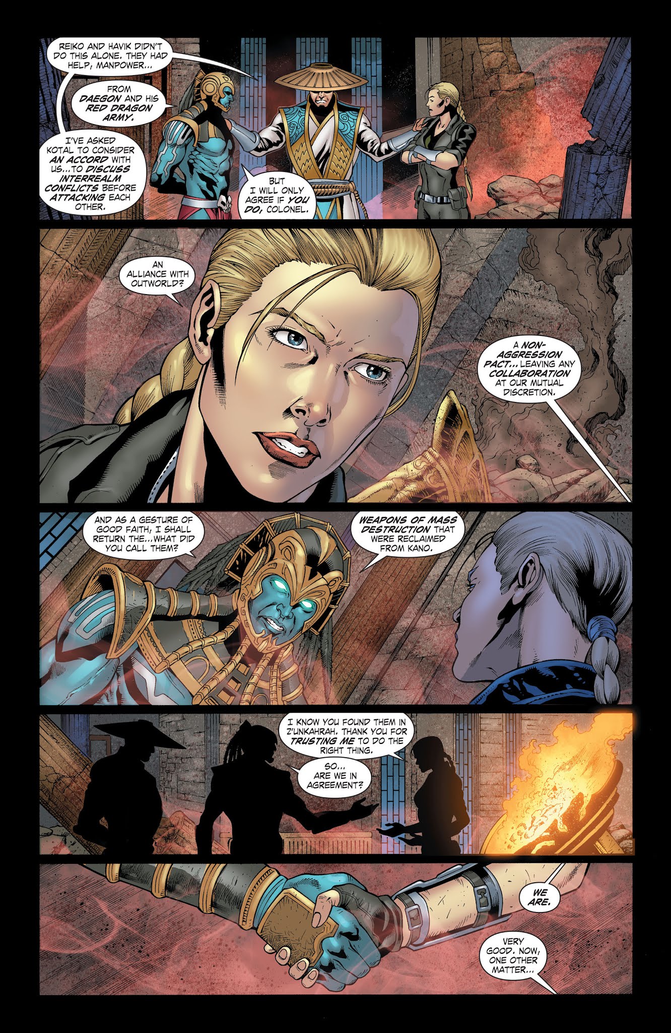 Read online Mortal Kombat X [I] comic -  Issue # _TPB 3 - 95