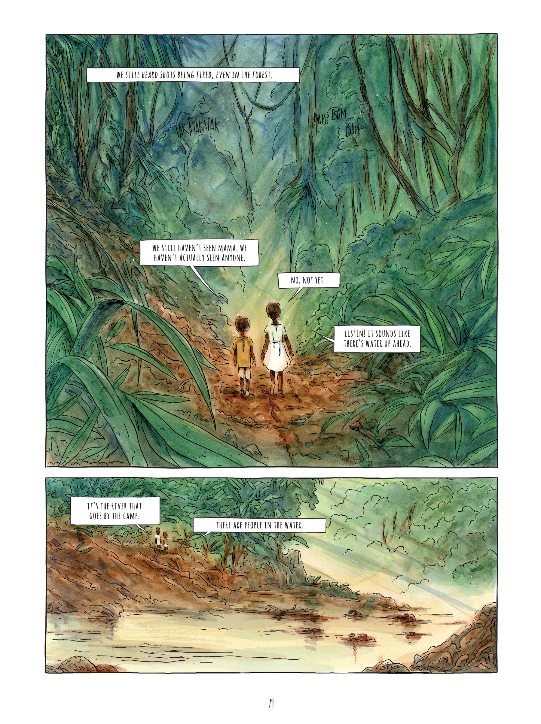 Read online Alice on the Run: One Child's Journey Through the Rwandan Civil War comic -  Issue # TPB - 78