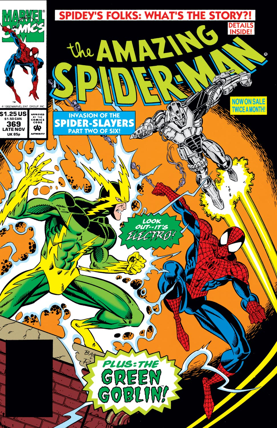 Read online The Amazing Spider-Man (1963) comic -  Issue #369 - 1