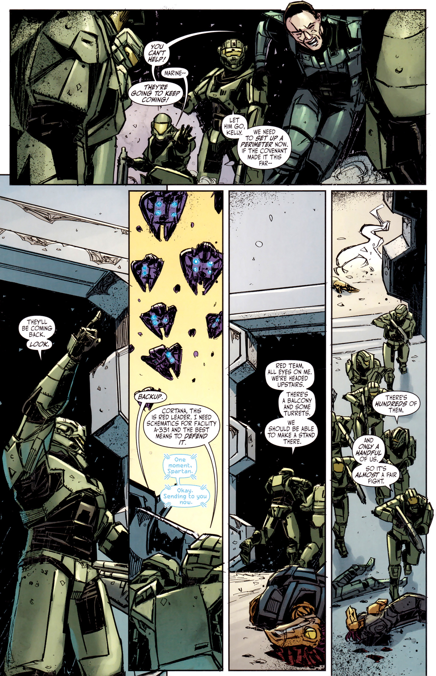 Read online Halo: Fall Of Reach - Invasion comic -  Issue #3 - 24