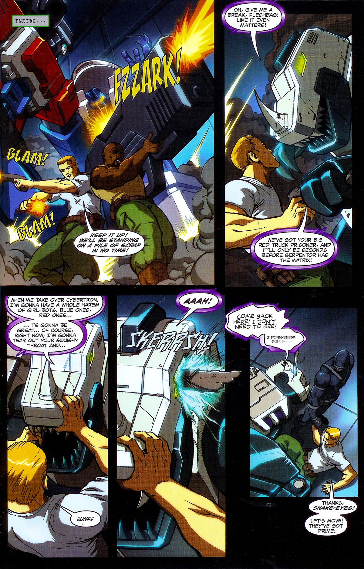 Read online G.I. Joe vs. The Transformers III: The Art of War comic -  Issue #5 - 9