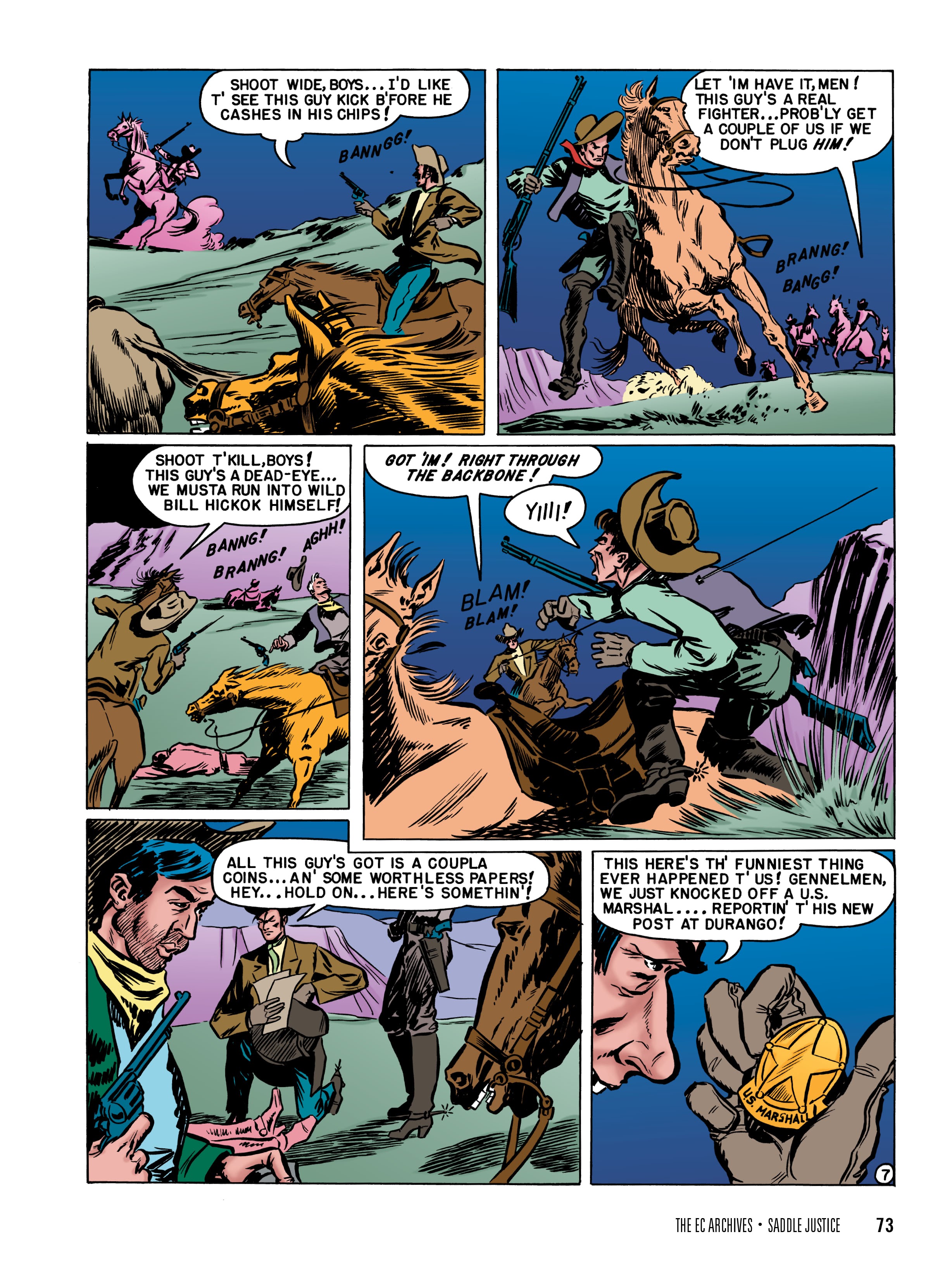 Read online The EC Archives: Saddle Justice comic -  Issue # TPB (Part 1) - 75