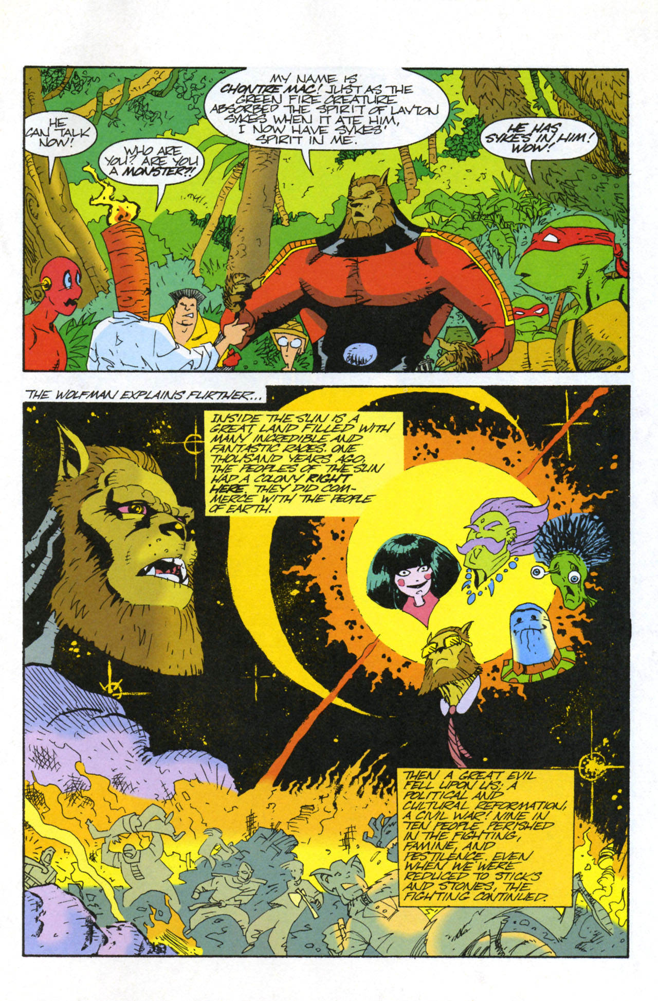 Read online Teenage Mutant Ninja Turtles/Flaming Carrot Crossover comic -  Issue #4 - 17