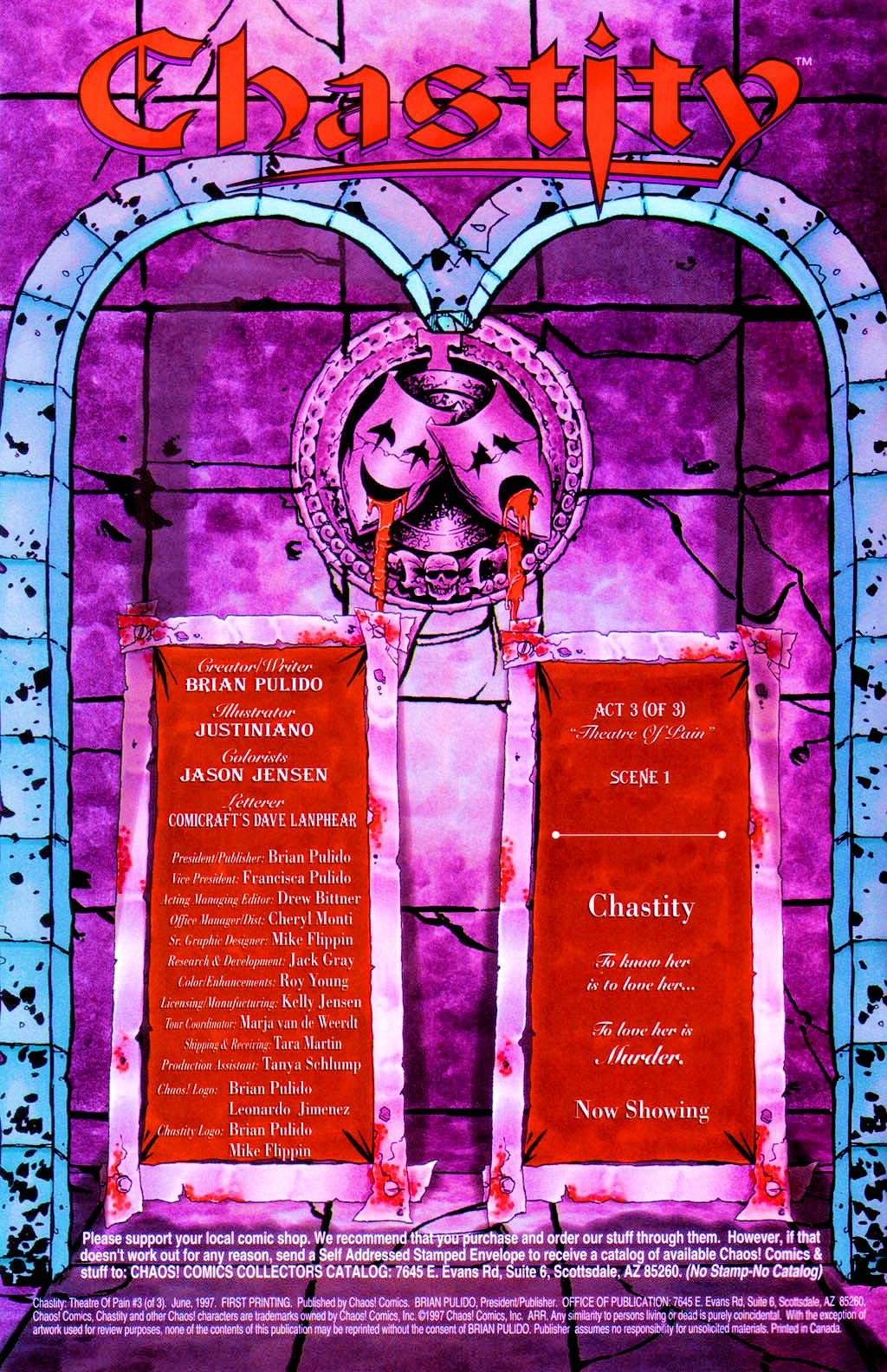 Read online Chastity: Theatre of Pain comic -  Issue #3 - 2