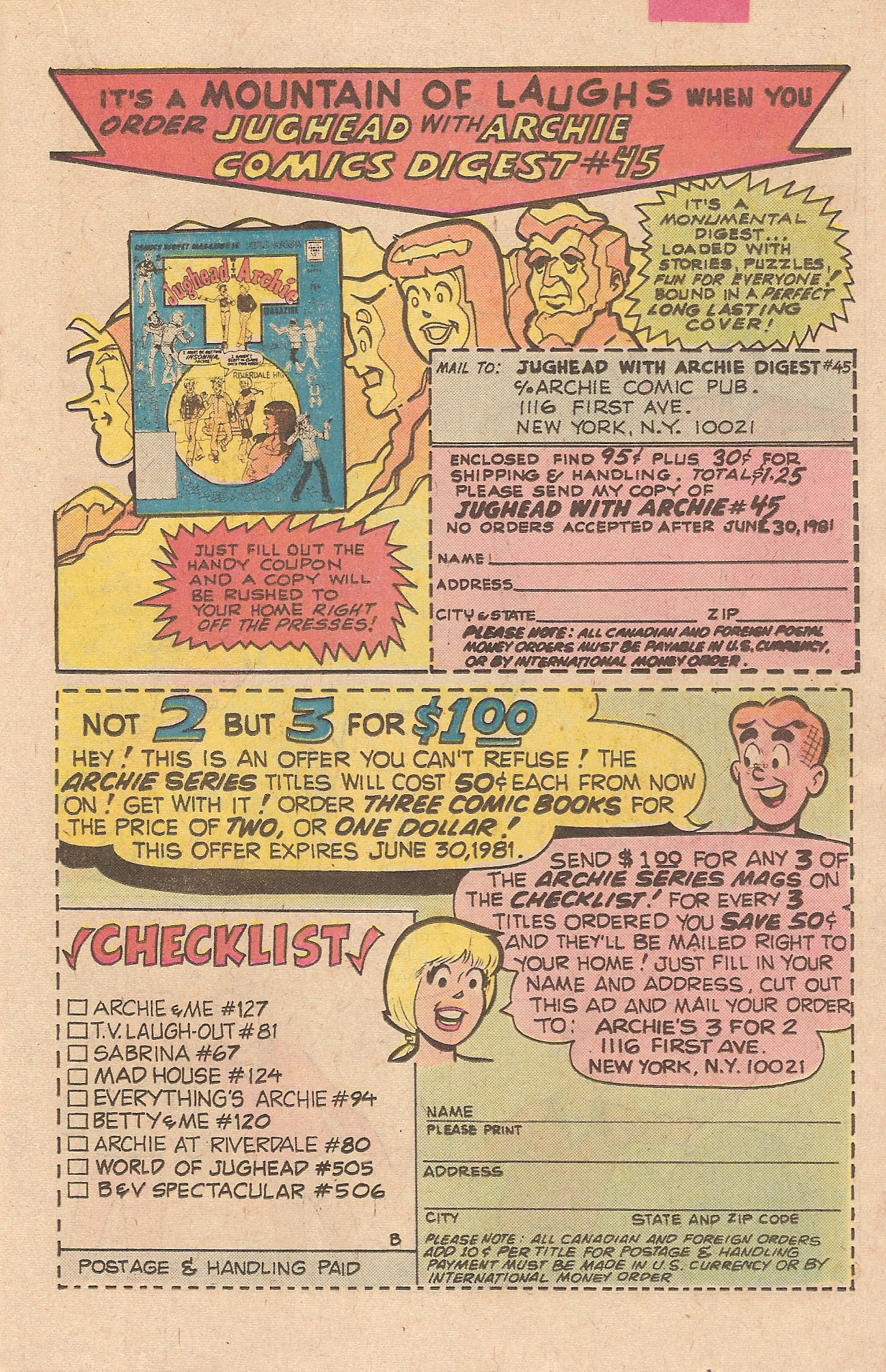 Read online Jughead (1965) comic -  Issue #313 - 19