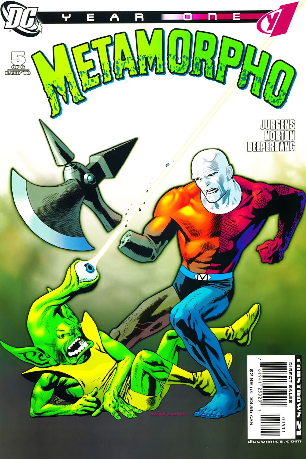 Metamorpho: Year One issue 5 - Page 1