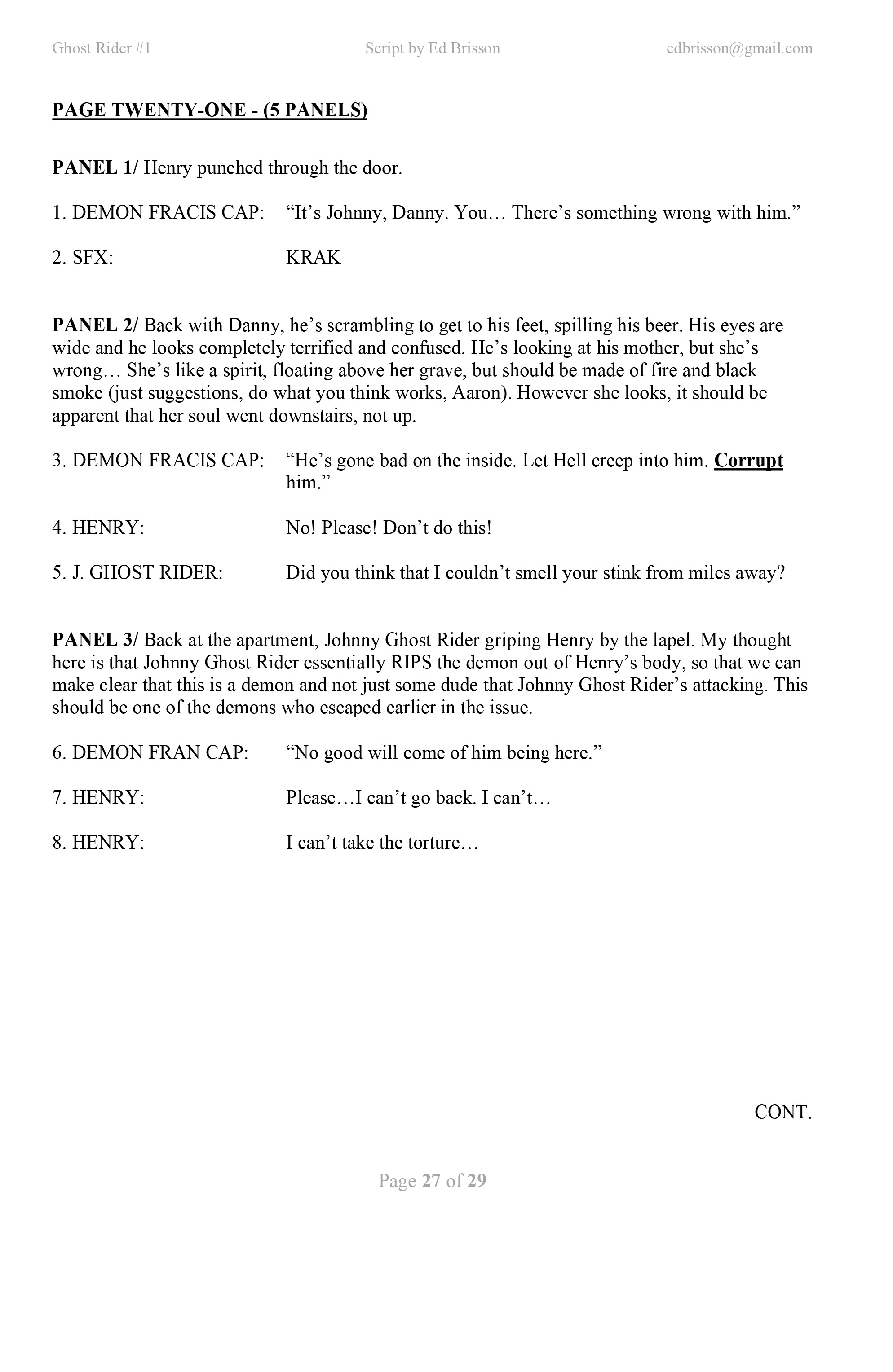 Read online Ghost Rider (2019) comic -  Issue # _Director's Cut - 70