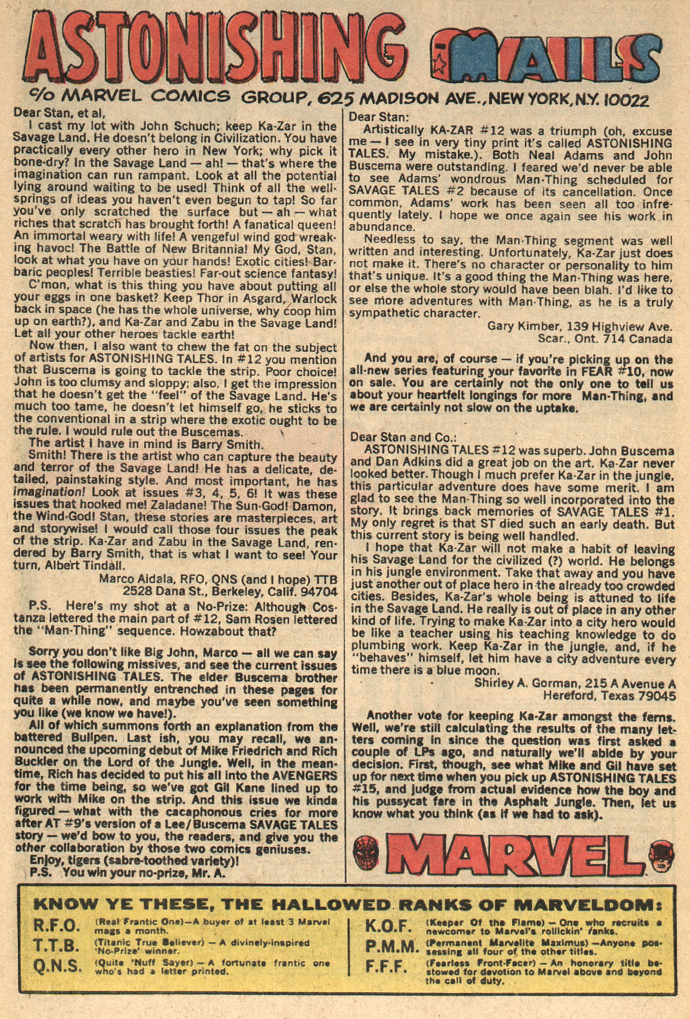 Read online Astonishing Tales (1970) comic -  Issue #14 - 18