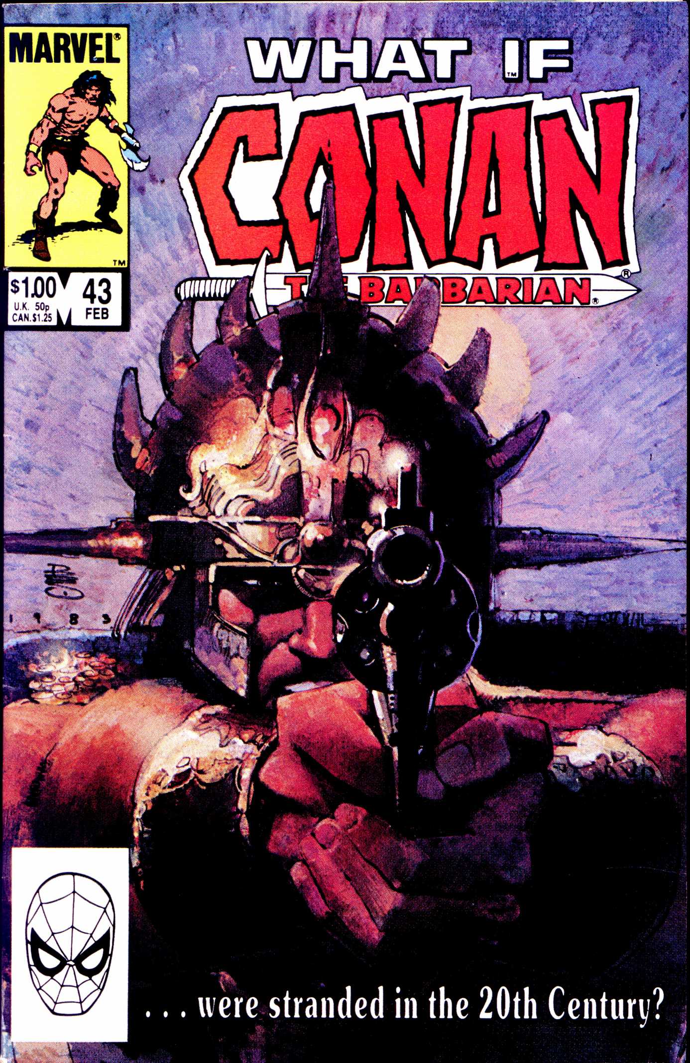 Read online What If? (1977) comic -  Issue #43 - Conan the Barbarian were stranded in the 20th century - 1