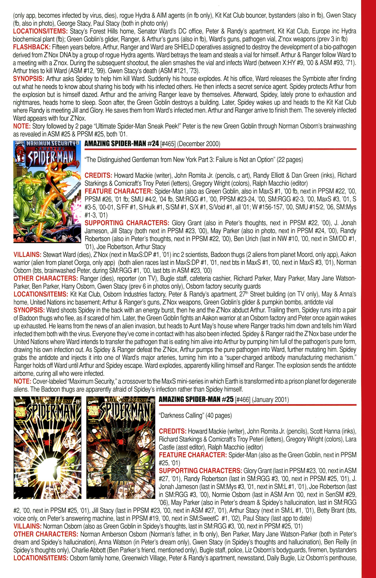 Read online Official Index to the Marvel Universe comic -  Issue #11 - 19
