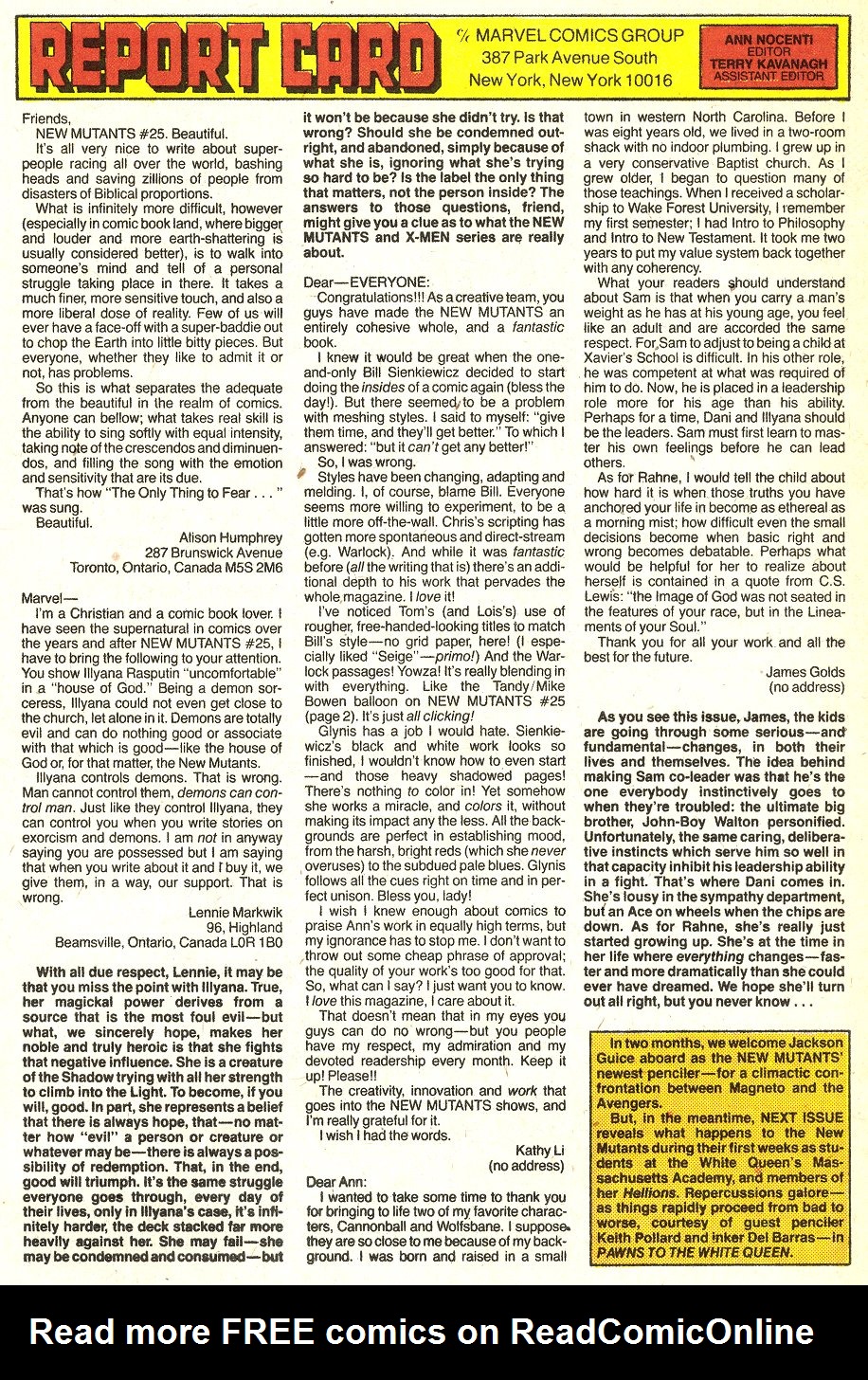 Read online The New Mutants comic -  Issue #38 - 25