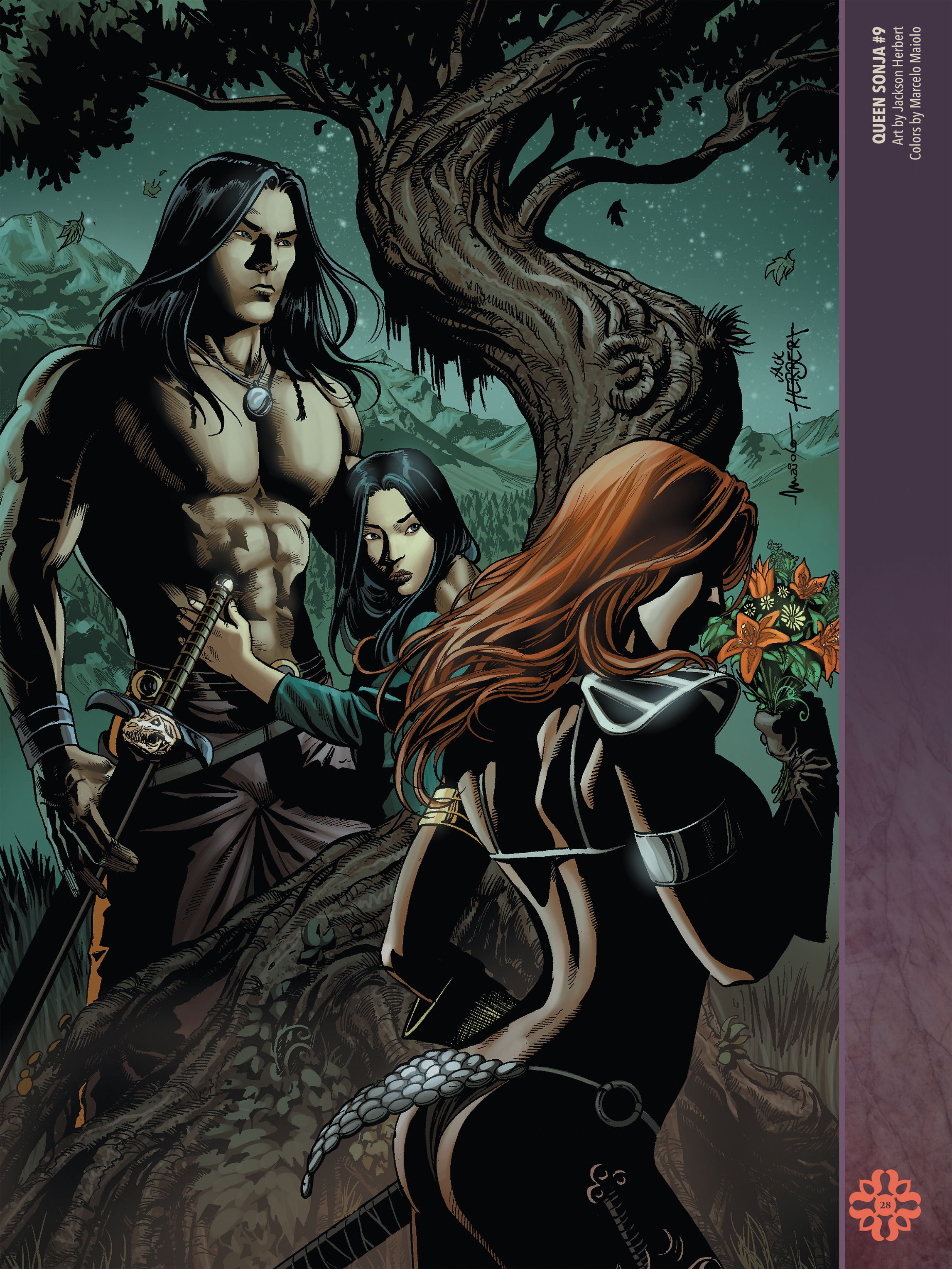 Read online The Art of Red Sonja comic -  Issue # TPB 2 (Part 1) - 28