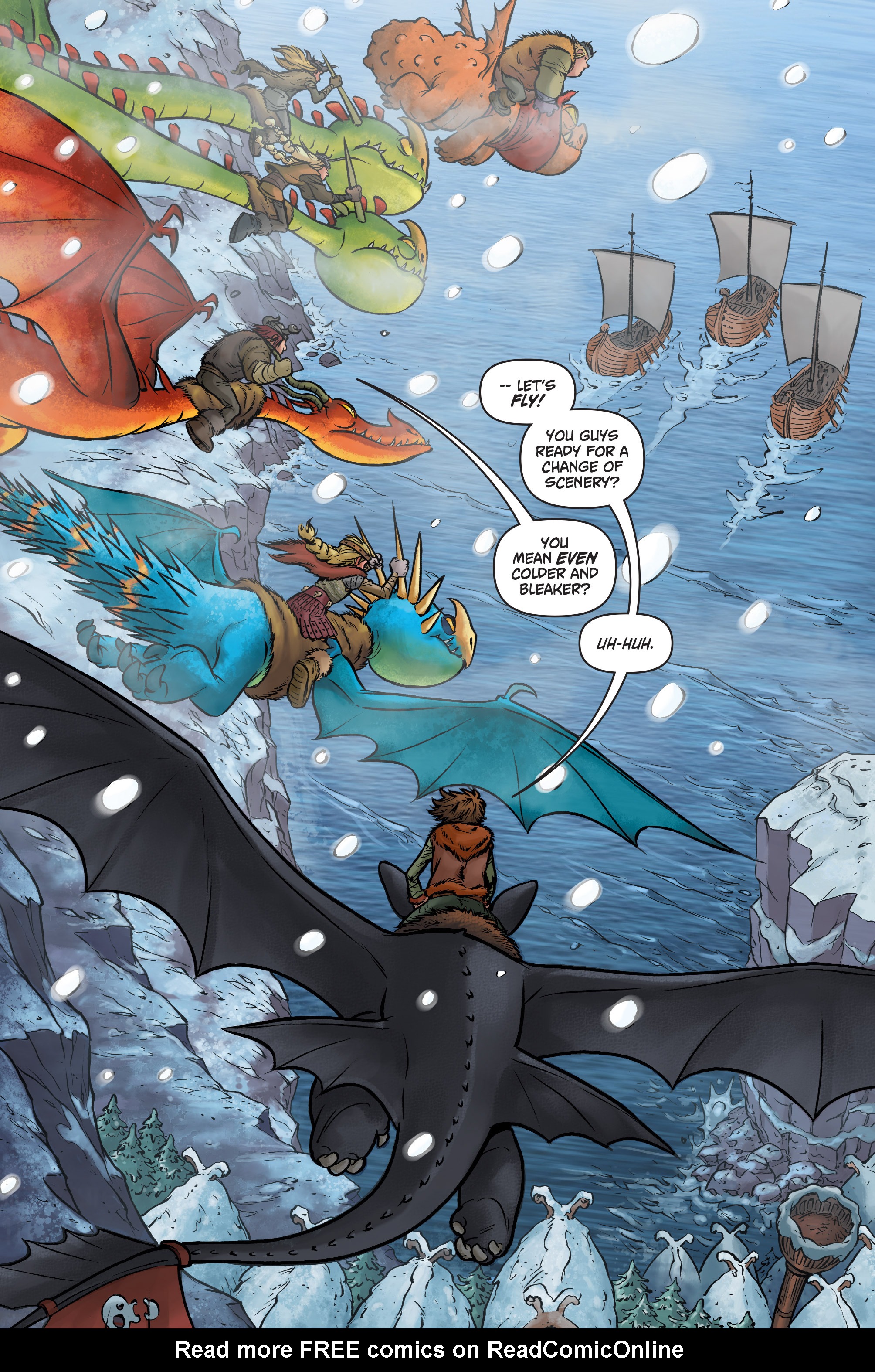 Read online DreamWorks Dragons: Defenders of Berk Collection: Fire & Ice comic -  Issue # TPB - 68