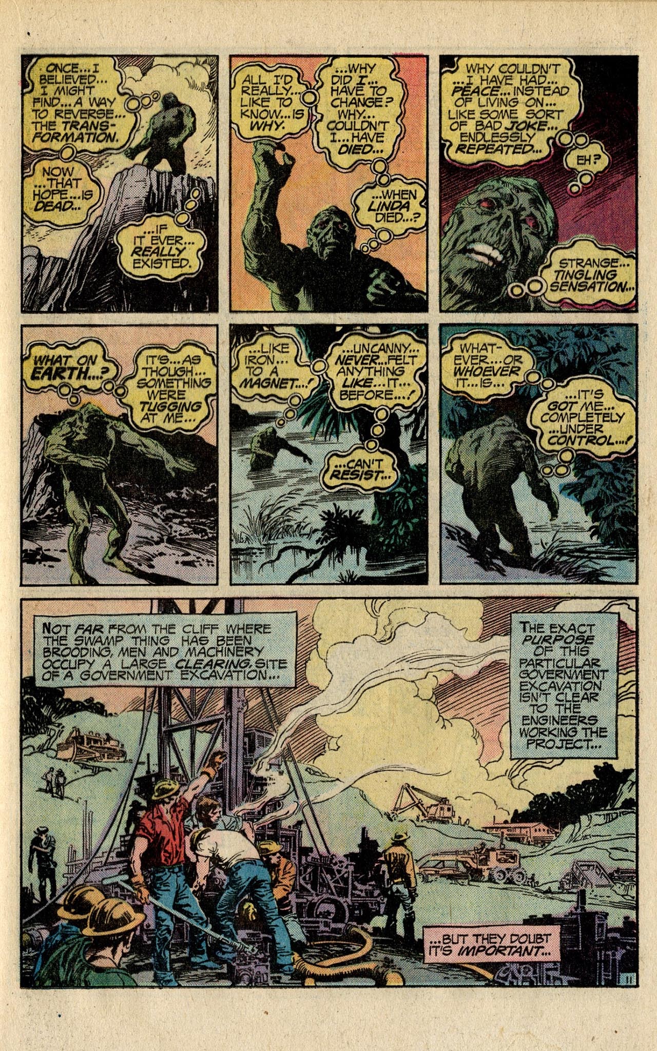 Read online Swamp Thing (1972) comic -  Issue #19 - 21