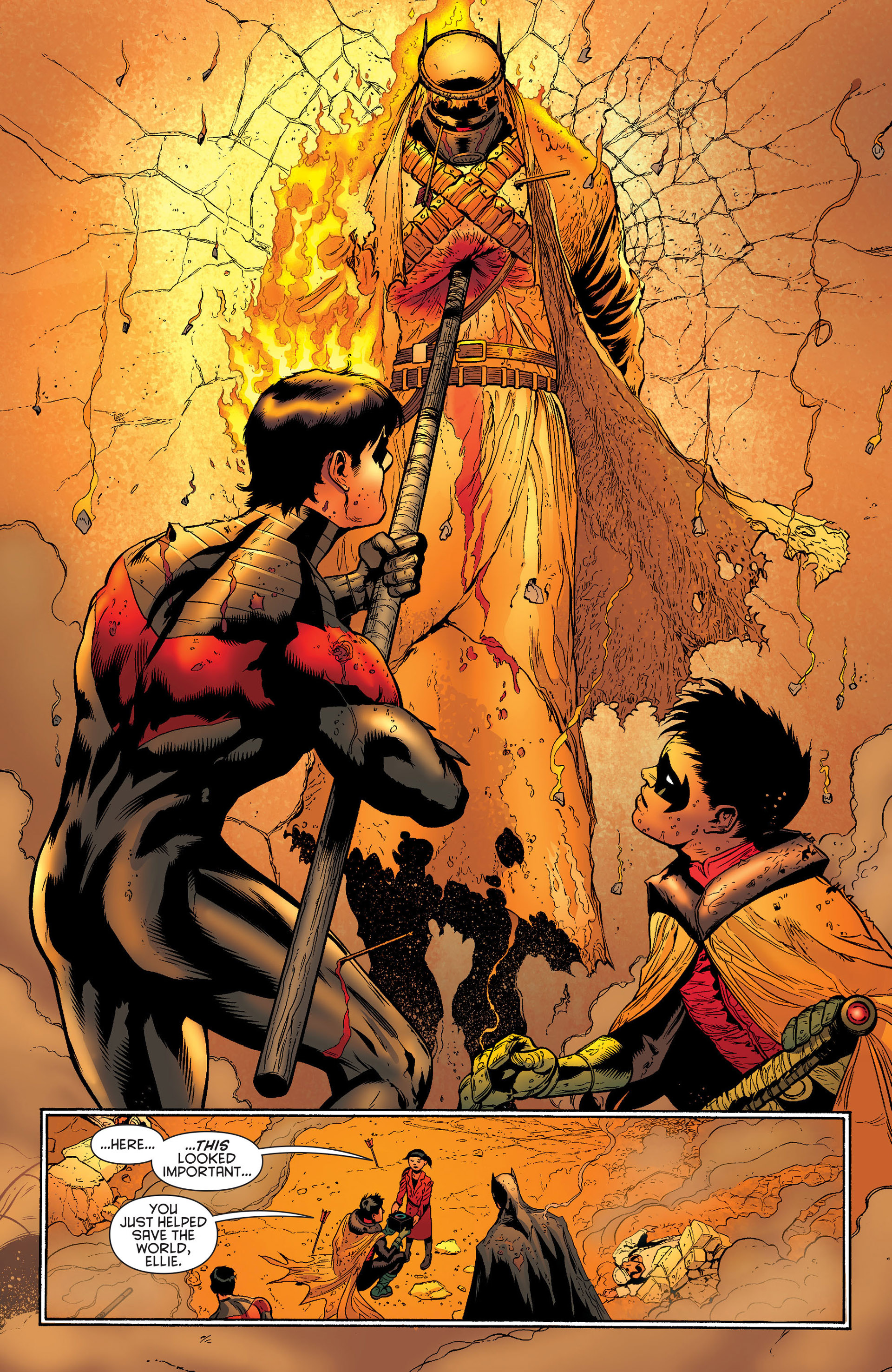 Read online Batman and Robin (2011) comic -  Issue #23 - Batman and Nightwing - 14
