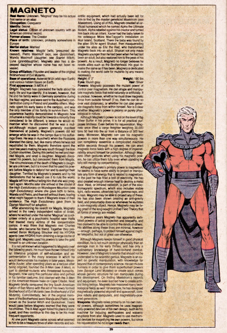 Read online The Official Handbook of the Marvel Universe comic -  Issue #6 - 29