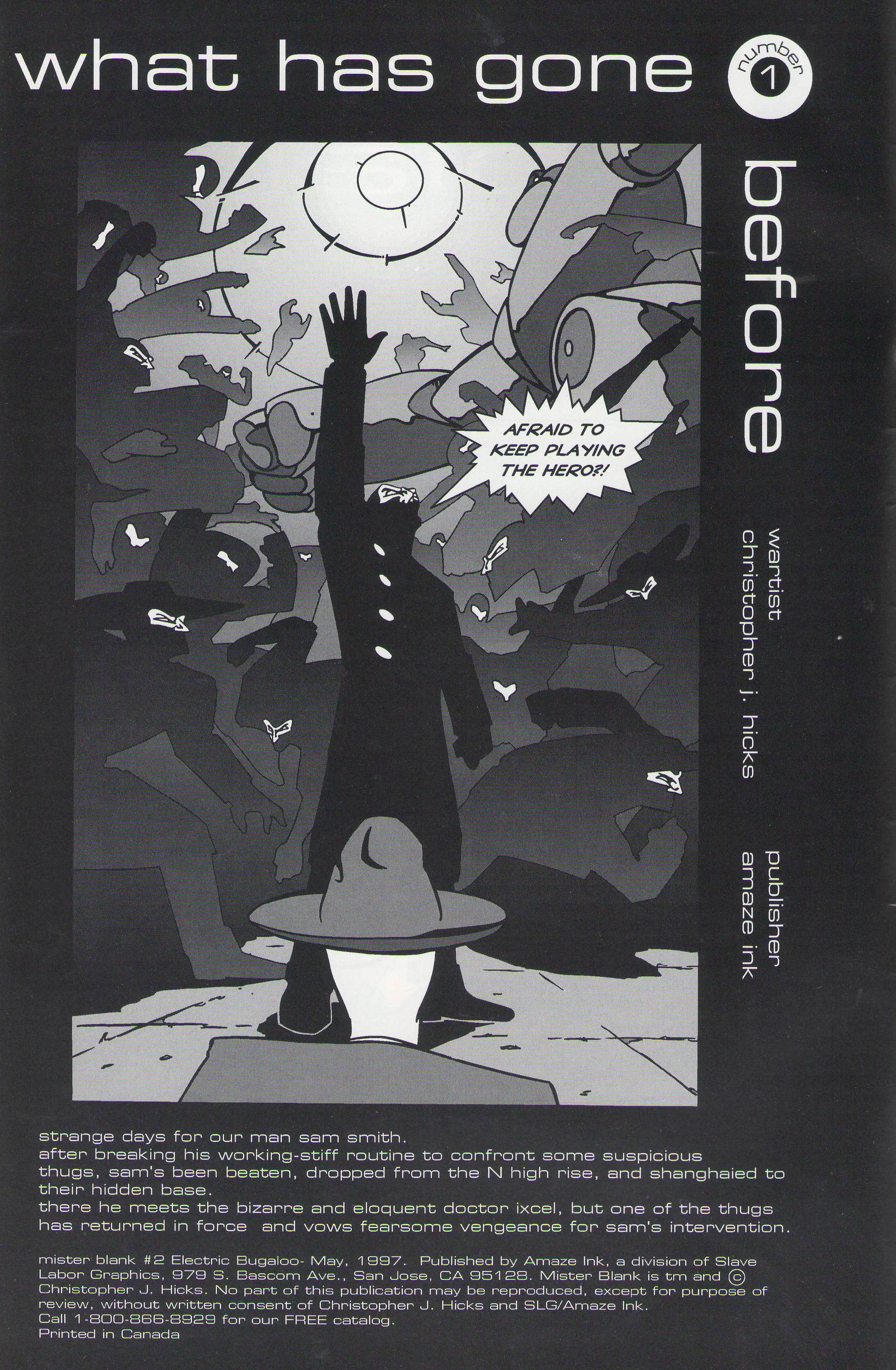 Read online Mister Blank comic -  Issue #2 - 2