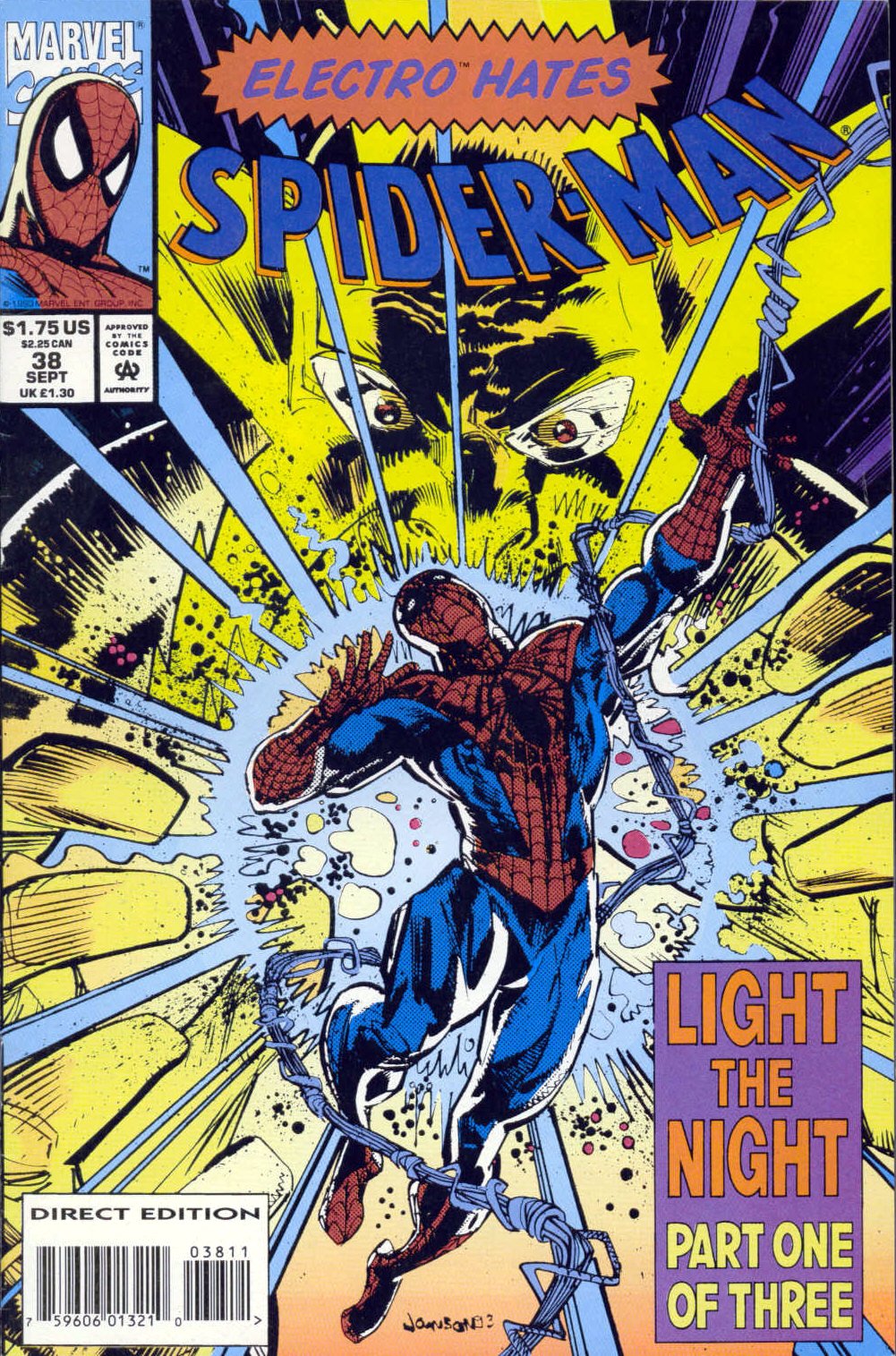 Read online Spider-Man (1990) comic -  Issue #38 - Light The Night Part 1 of 3 - 1