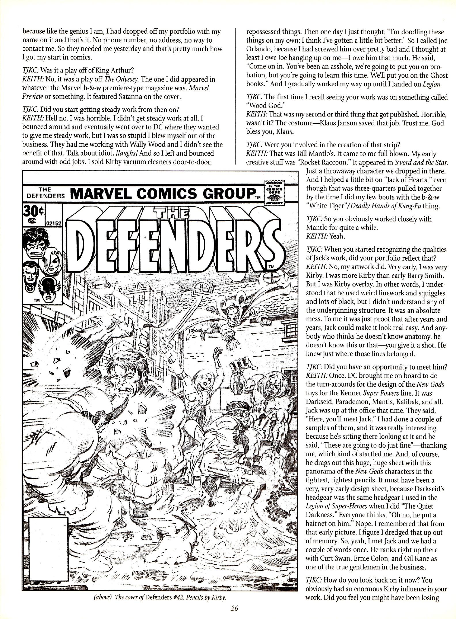 Read online The Jack Kirby Collector comic -  Issue #29 - 26