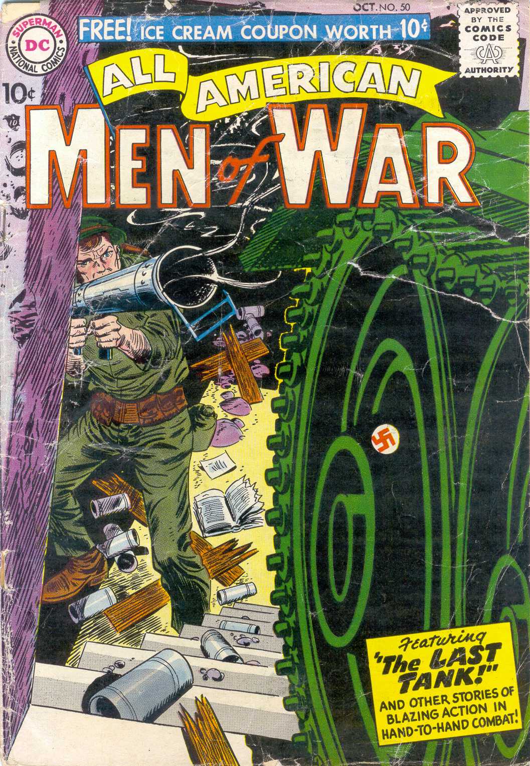 Read online All-American Men of War comic -  Issue #50 - 1